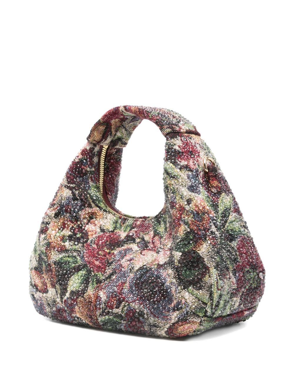 GANNI Borsa hobo Mini Tapestry Strass 