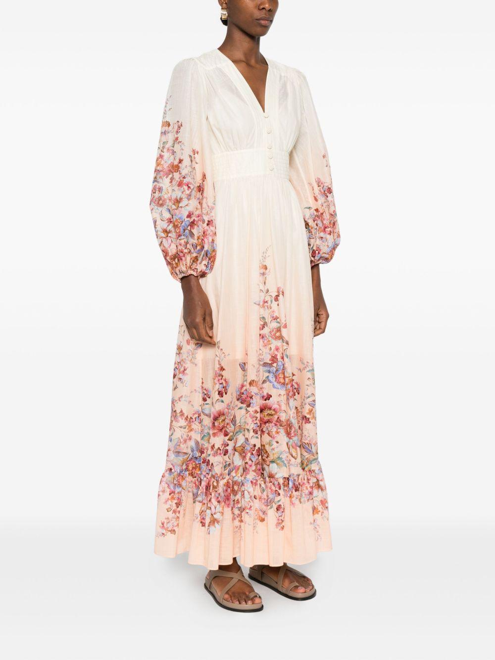 ZIMMERMANN Abito lungo in cotone multicolore 
