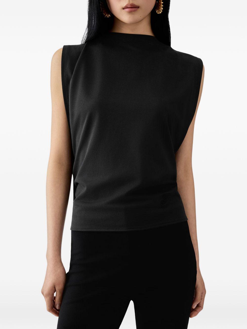 JACQUEMUS Top Canotta Moisson con nodo sulla schiena 