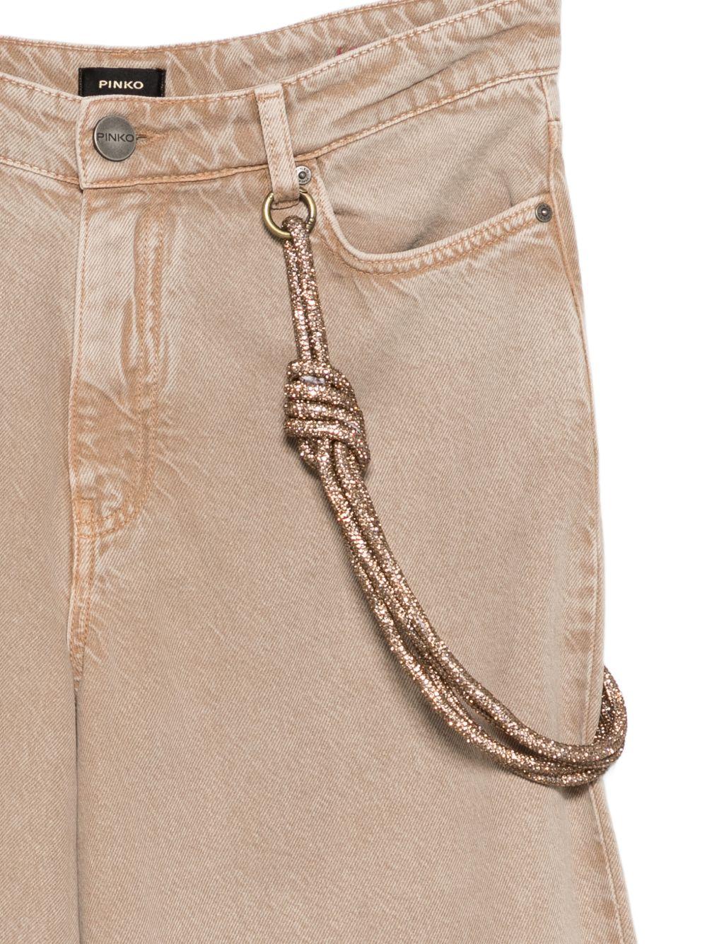 PINKO Jeans Lauryn in cotone beige 