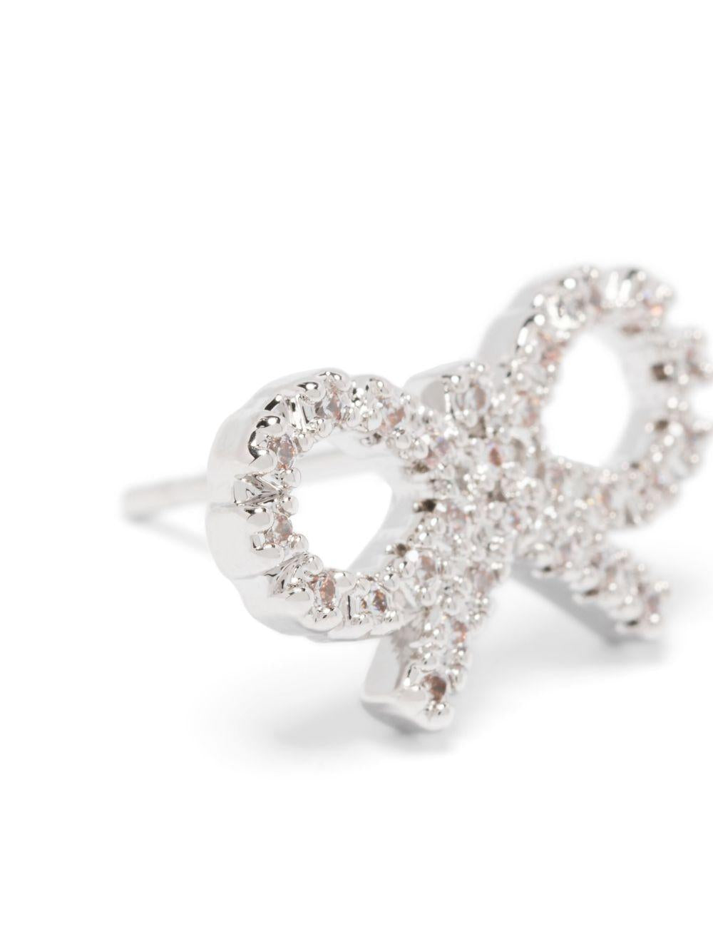 SELF PORTRAIT Orecchini a fiocco con strass 