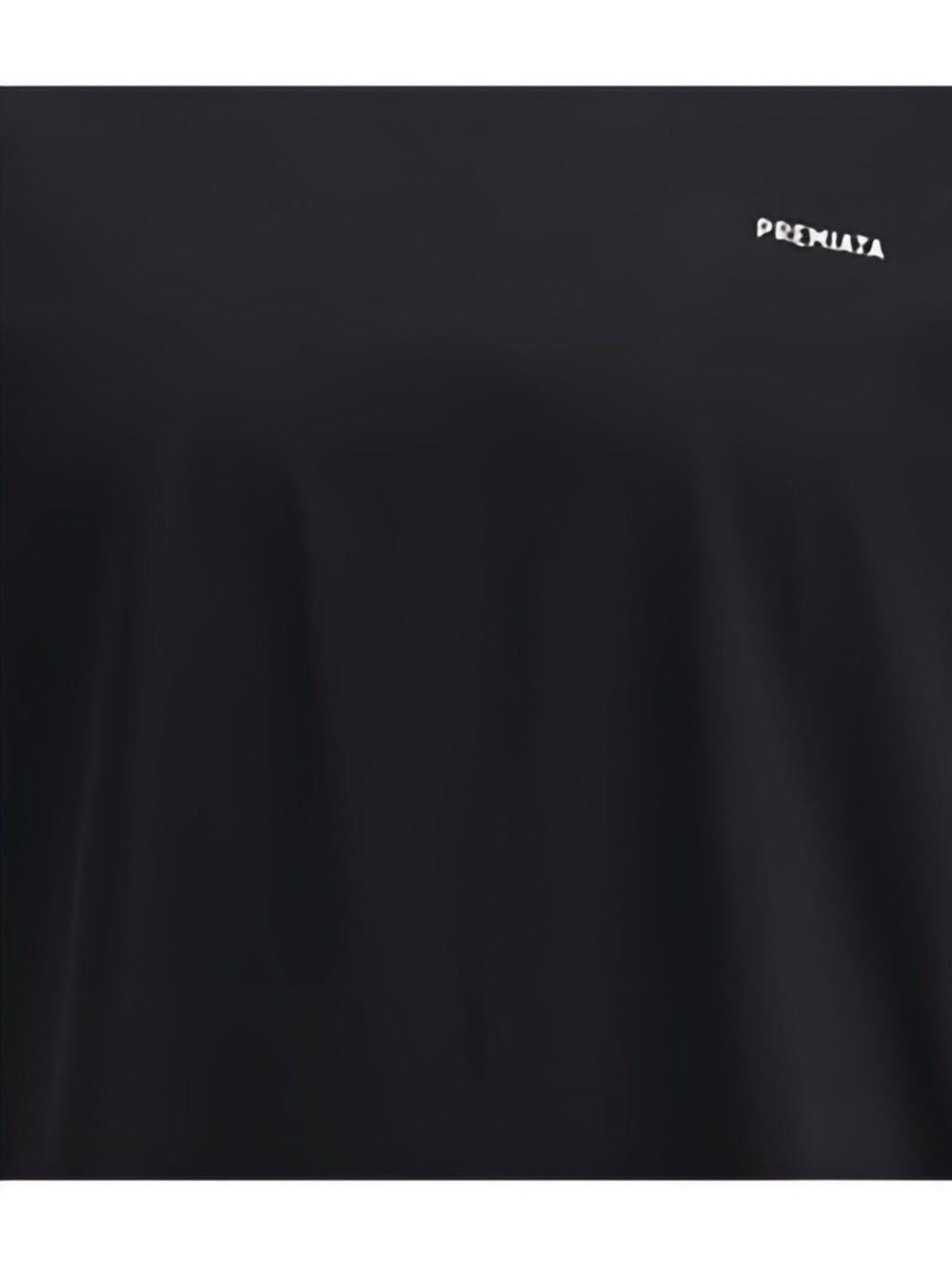 PREMIATA T-shirt in cotone nero con logo bianco 