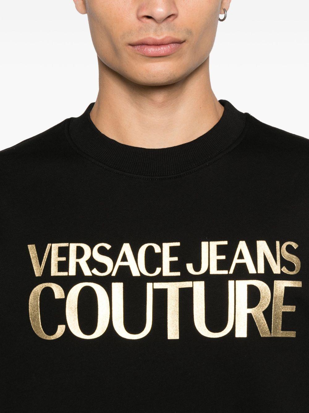 VERSACE JEANS COUTURE Felpa con stampa logo 