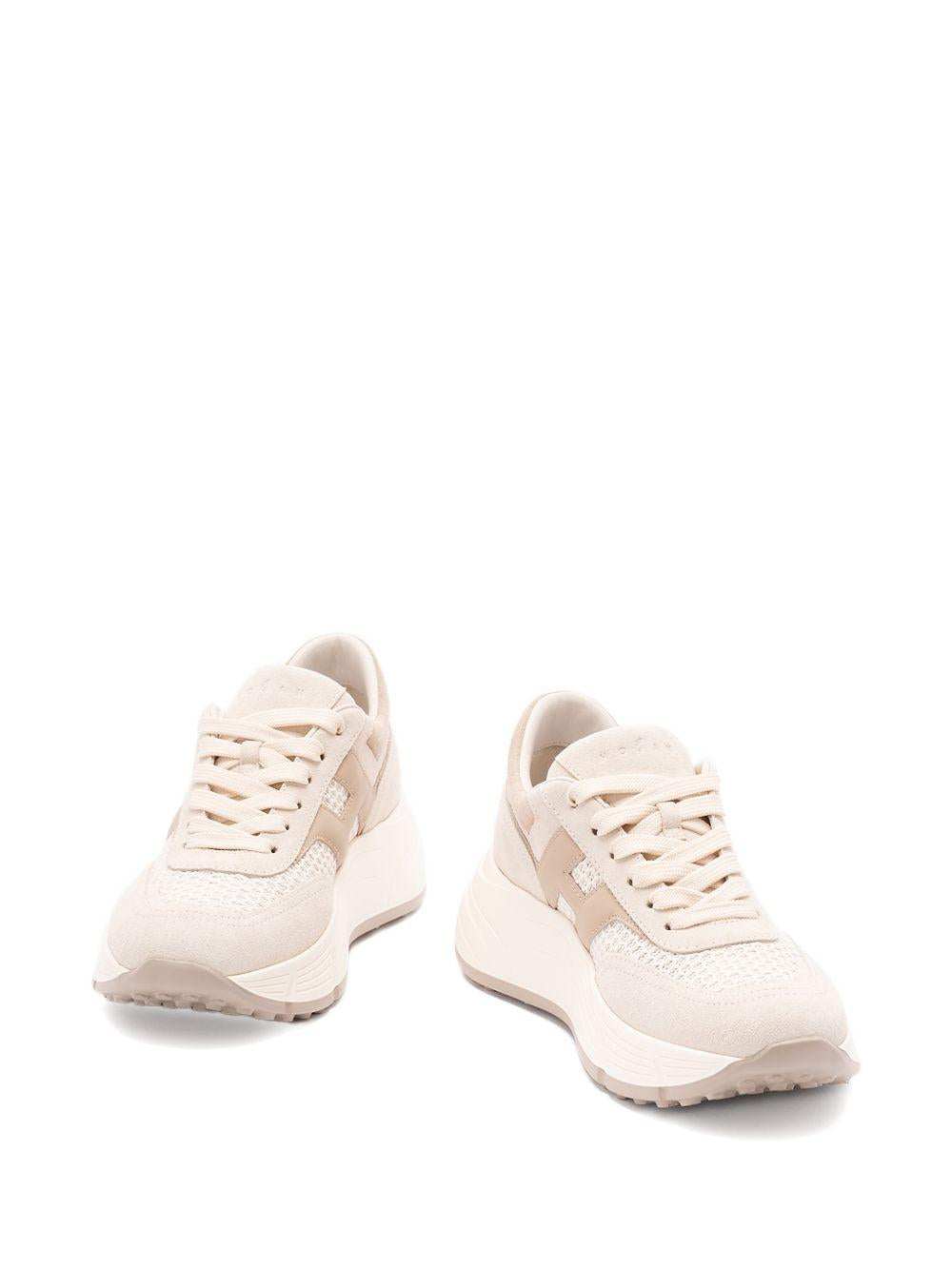 HOGAN Sneakers H669 in tonalità beige e rosa 