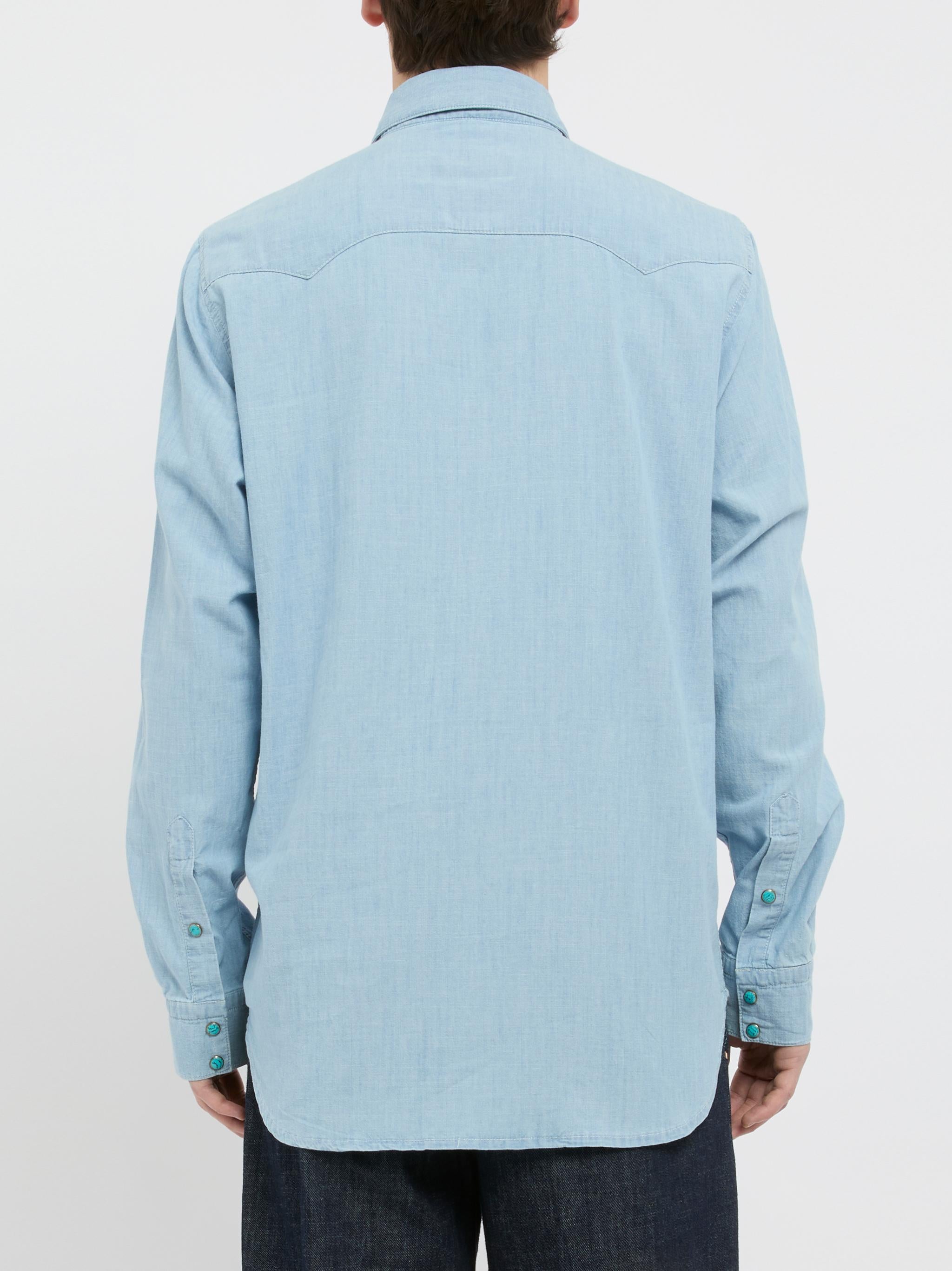 CHESAPEAKES Camicia 'Flagstaff' in denim con tasche 