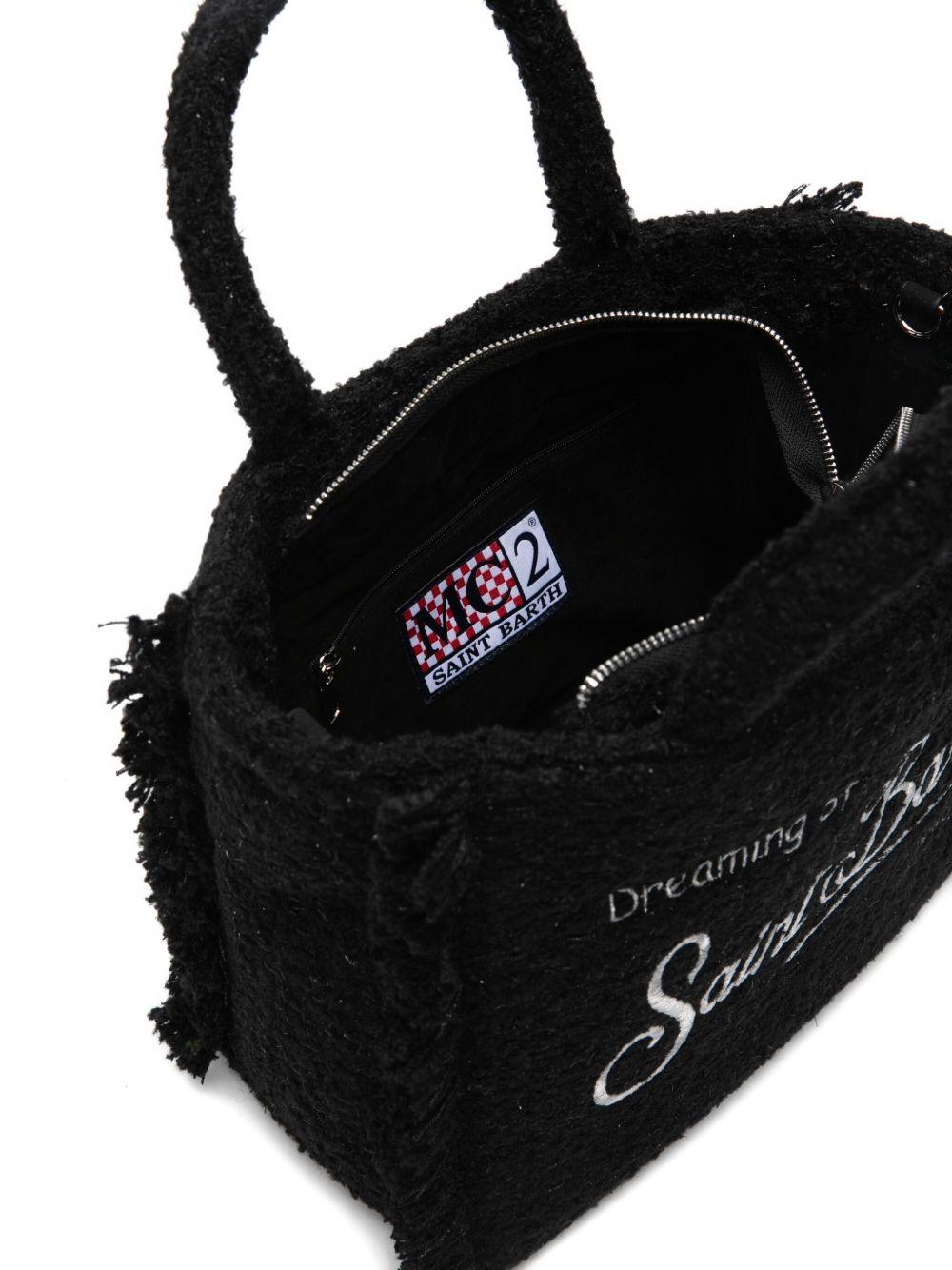 MC2 SAINT BARTH Borsa tote 'Colette Tweed' nera 