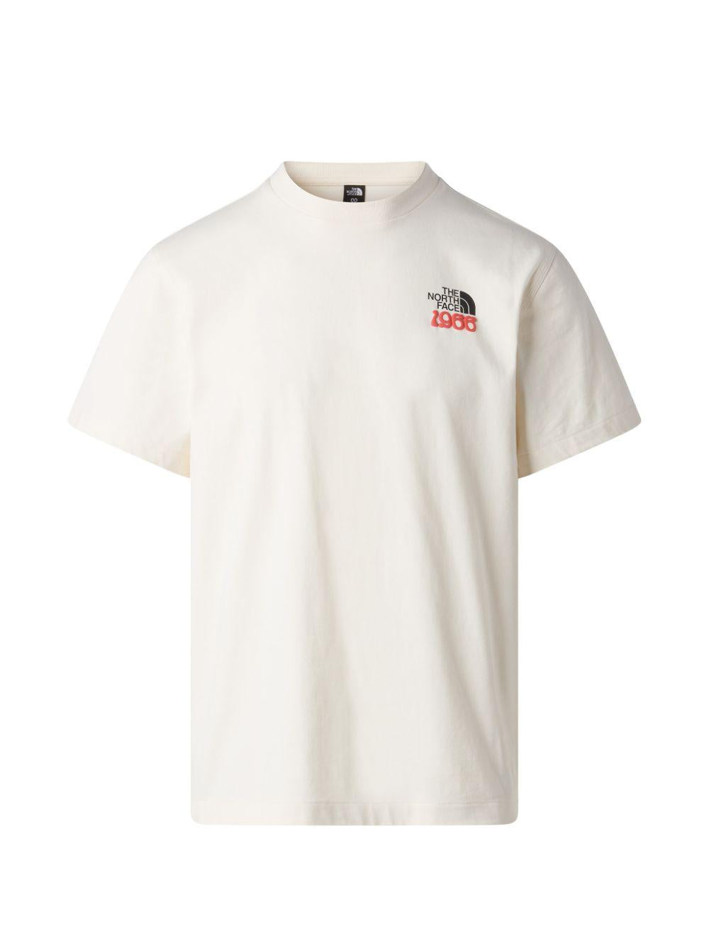 THE NORTH FACE T-shirt in cotone vegano bianco con stampa 