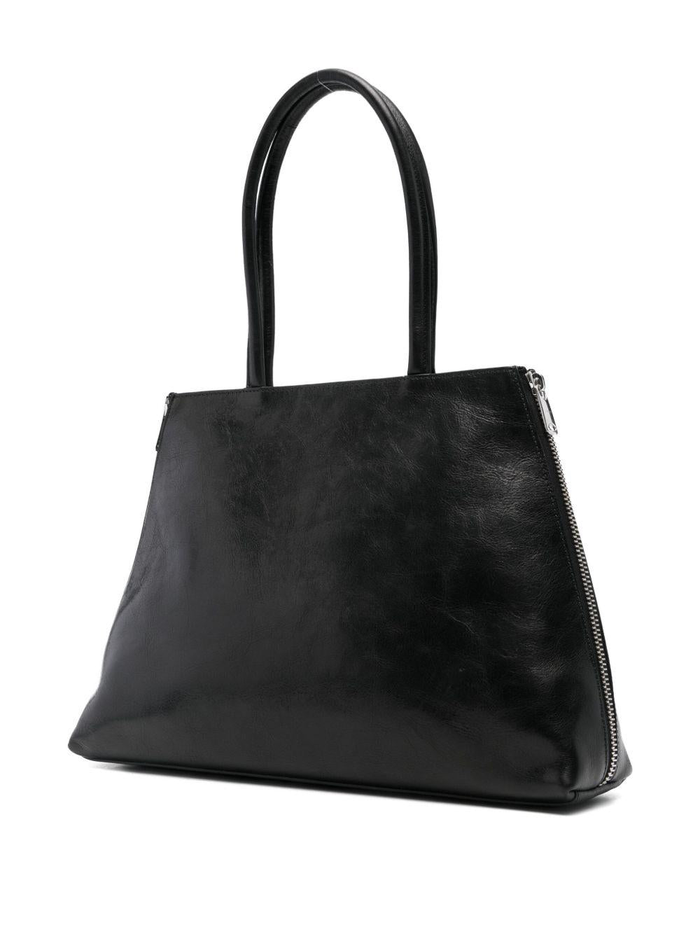 COPERNI Borsa tote Data Bag in pelle di vitello nero 