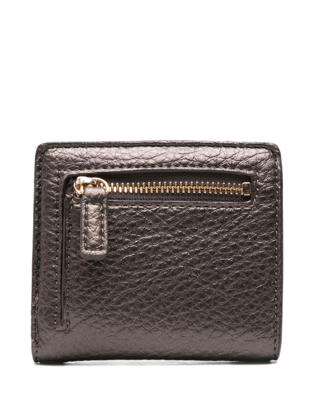 LIUJO Portafoglio marrone in ecopelle granulata 