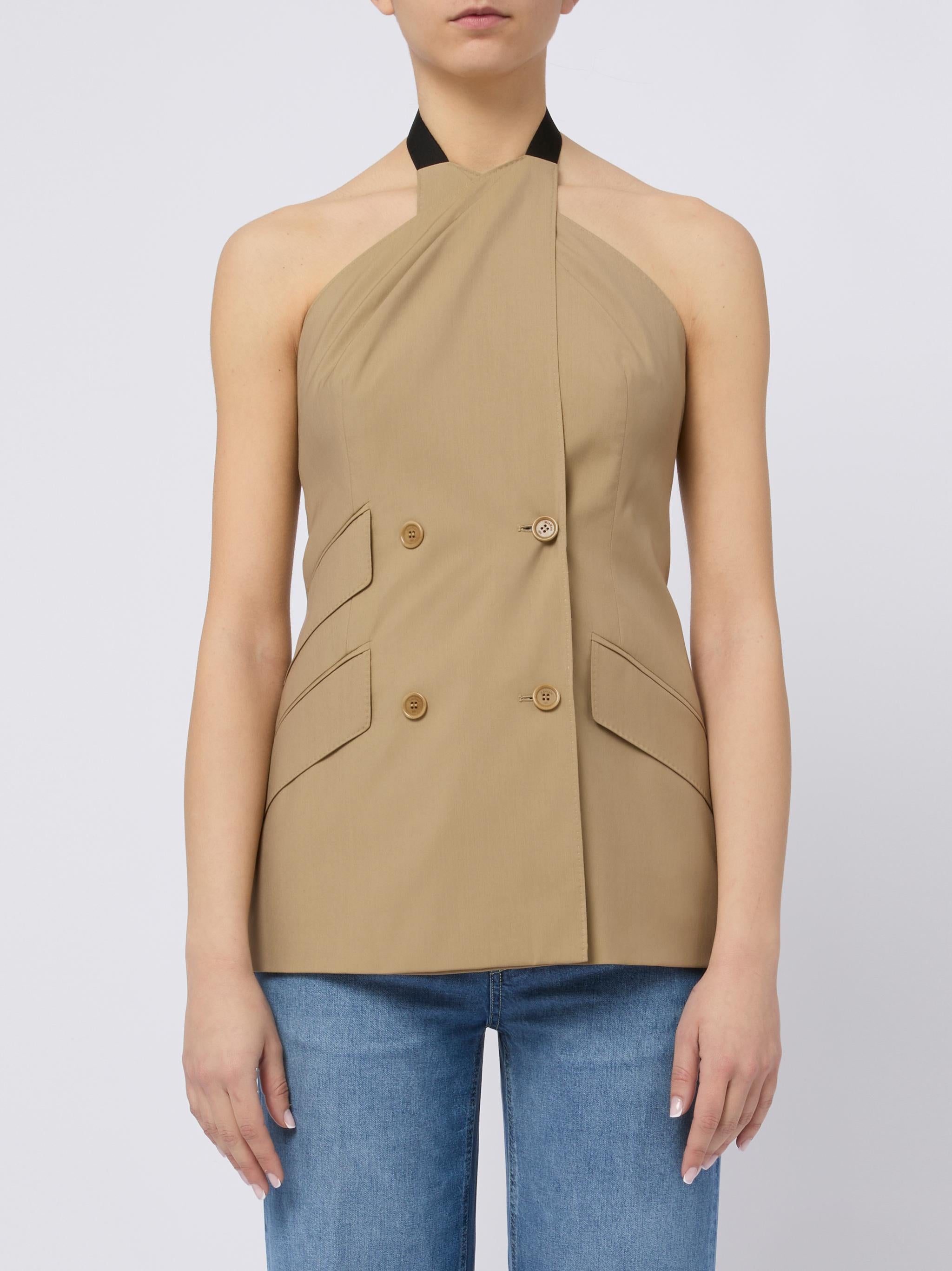 MAX MARA Gilet doppiopetto Nuraghe beige 