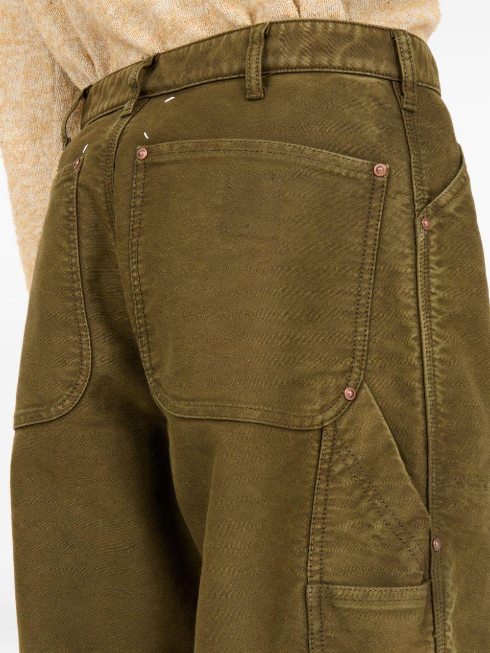 MAISON MARGIELA Pantaloni cargo in cotone kakhi 
