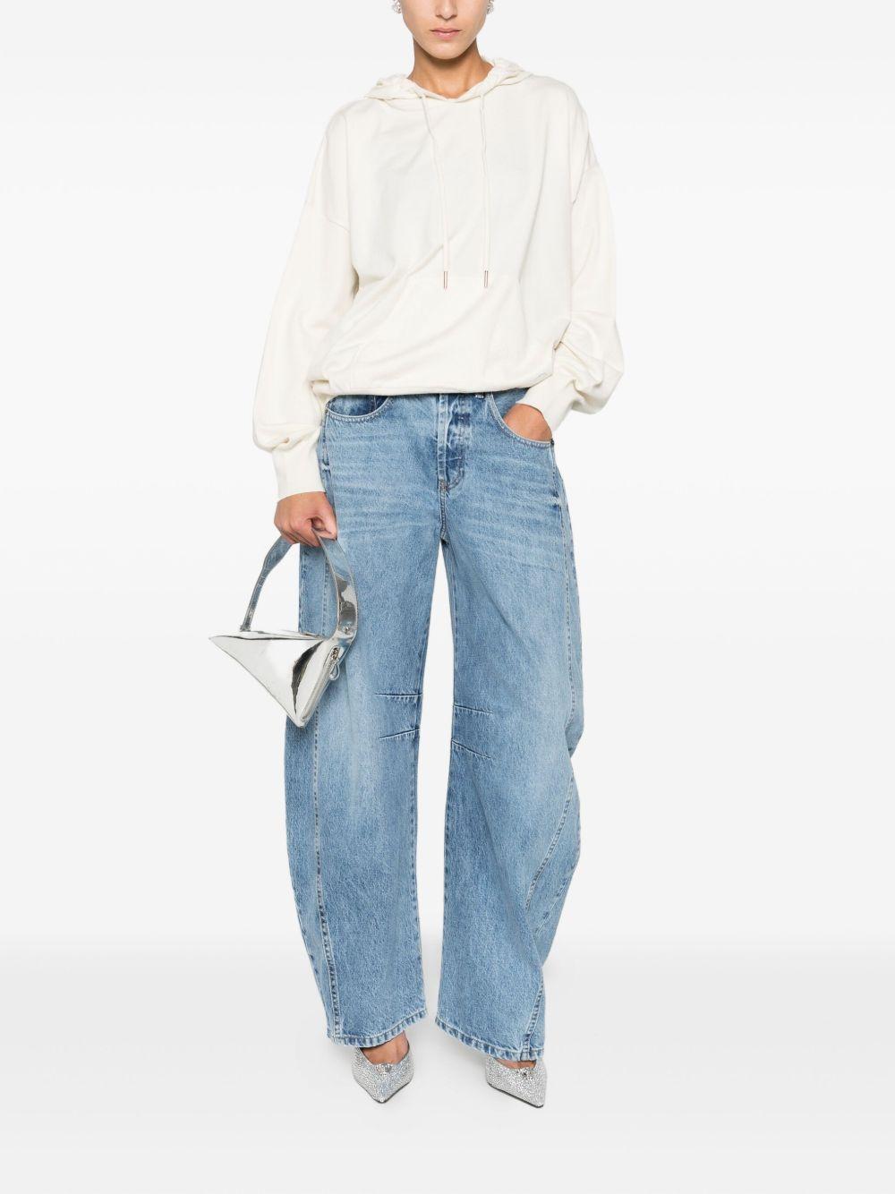 BLUGIRL Felpa bianca con cappuccio 