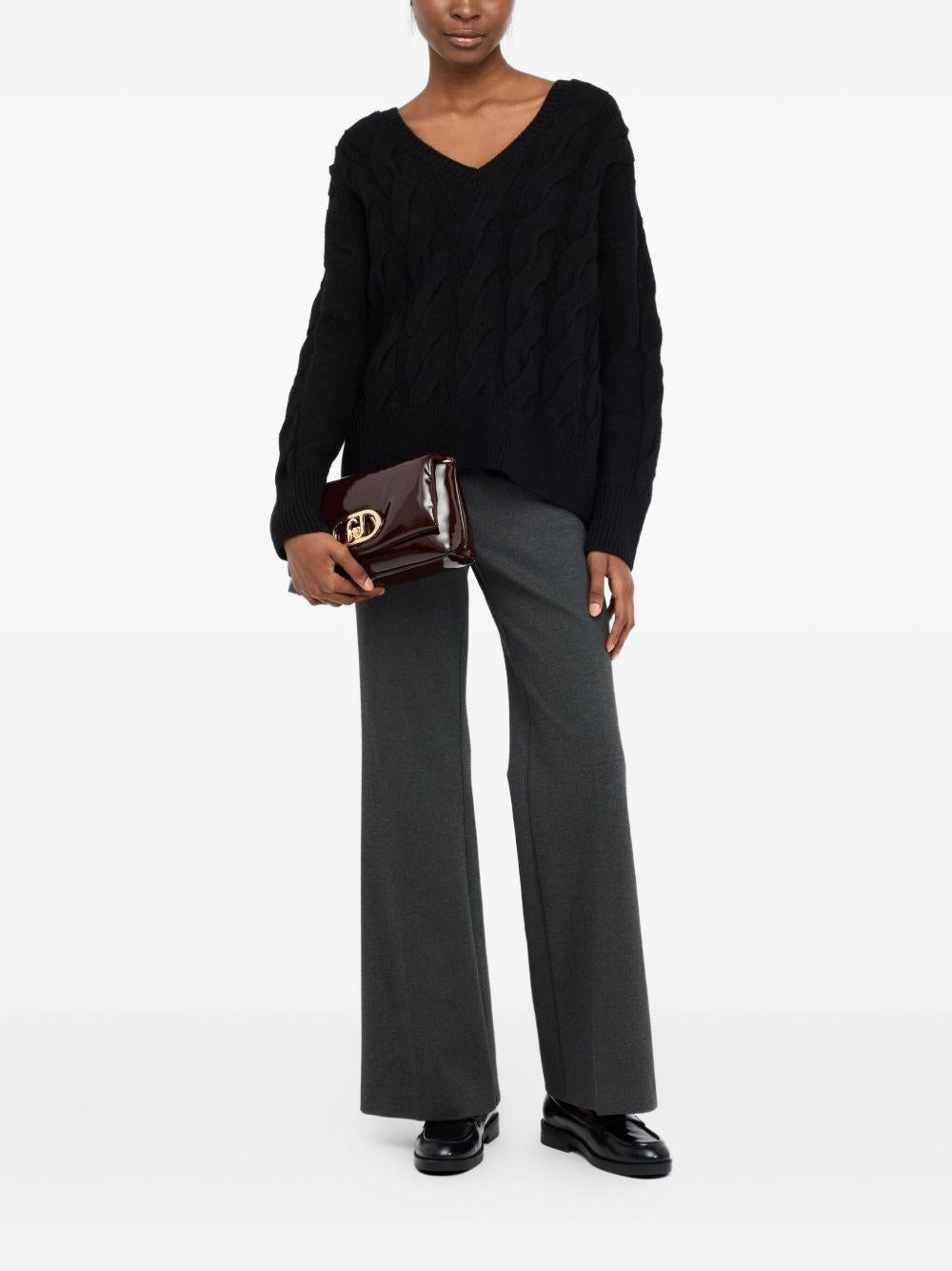 LIUJO Pantaloni grigi flare 