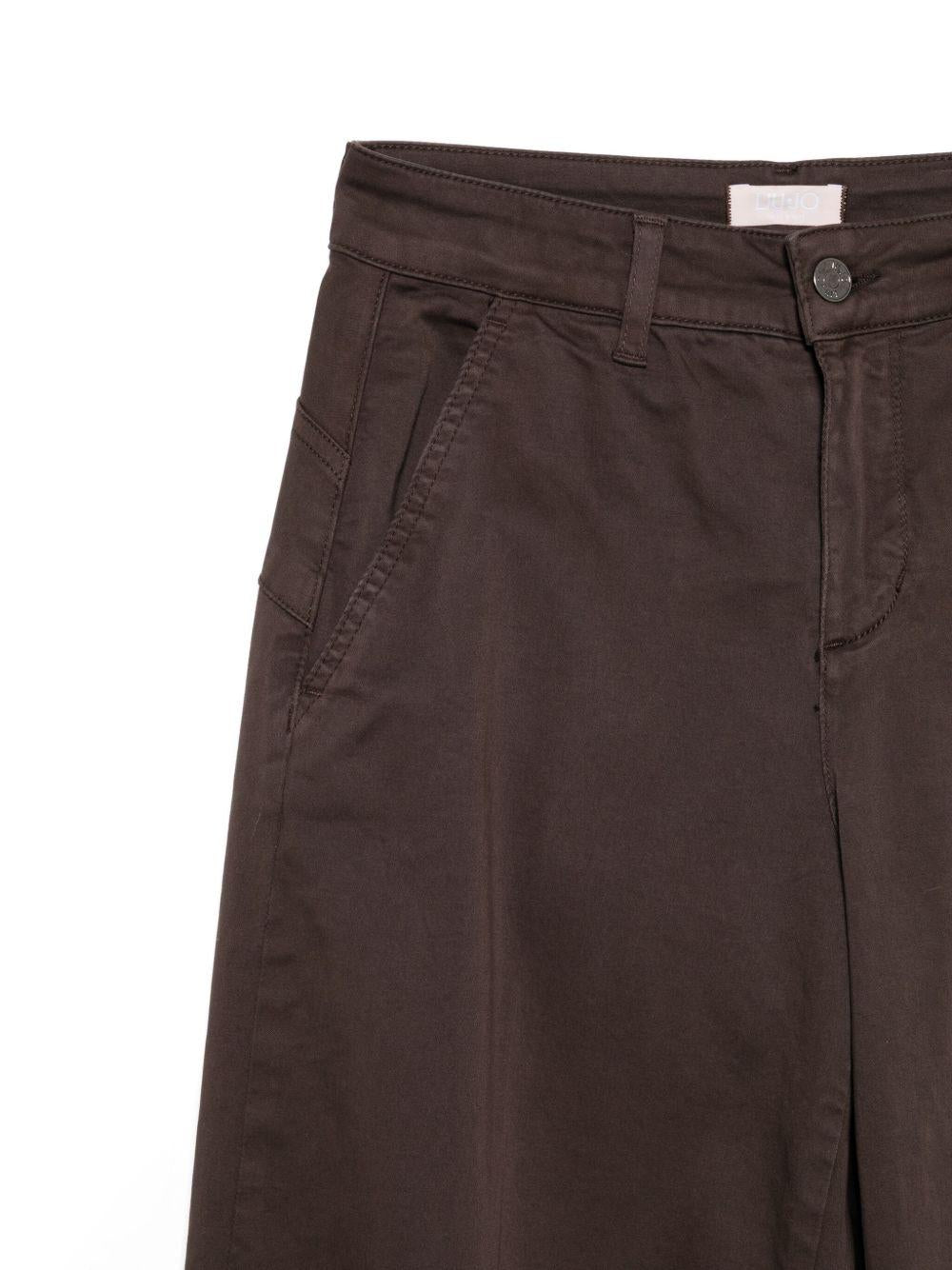 LIUJO Pantaloni marrone a palazzo 