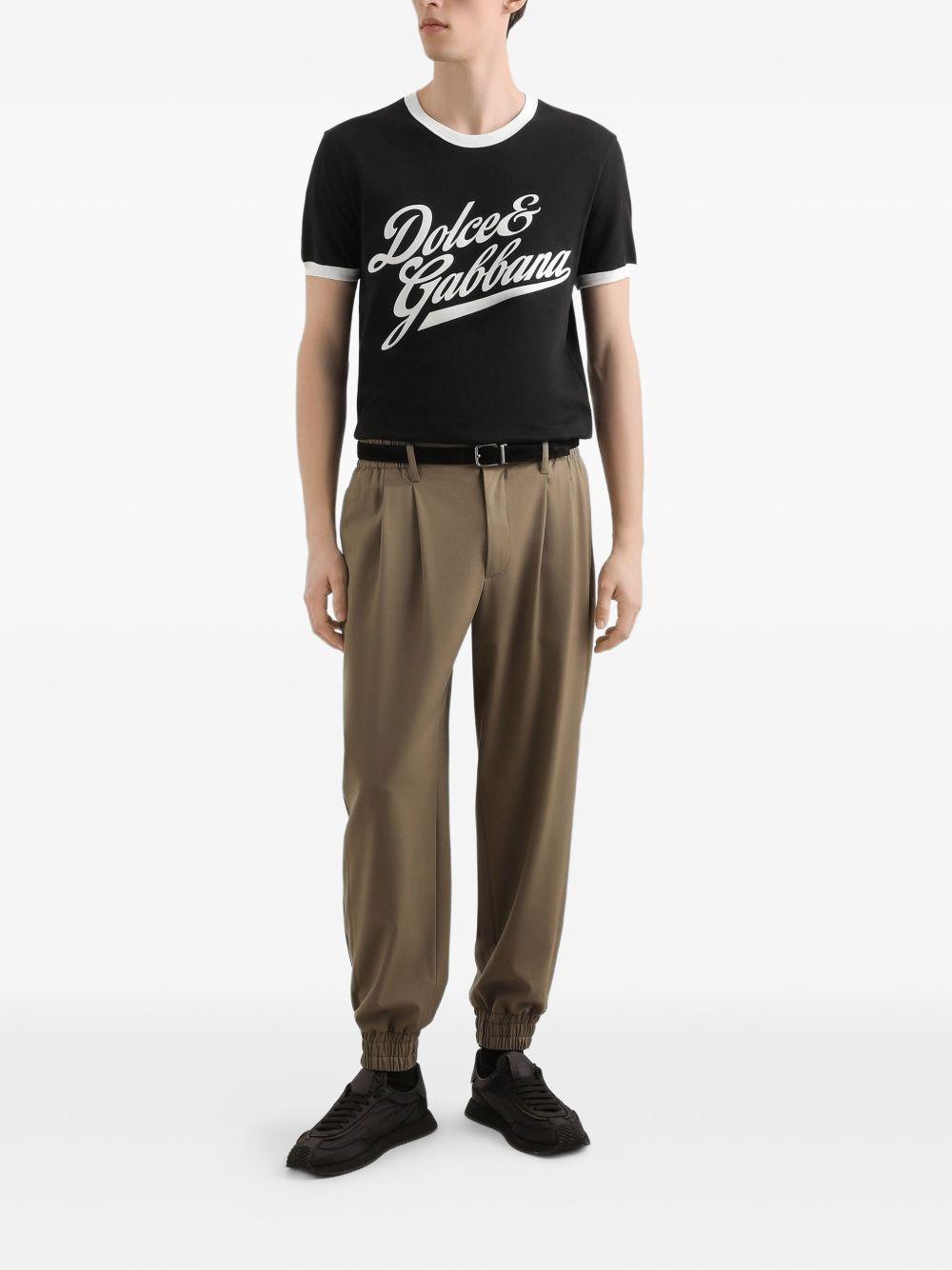 DOLCE e GABBANA T-shirt in cotone con stampa 