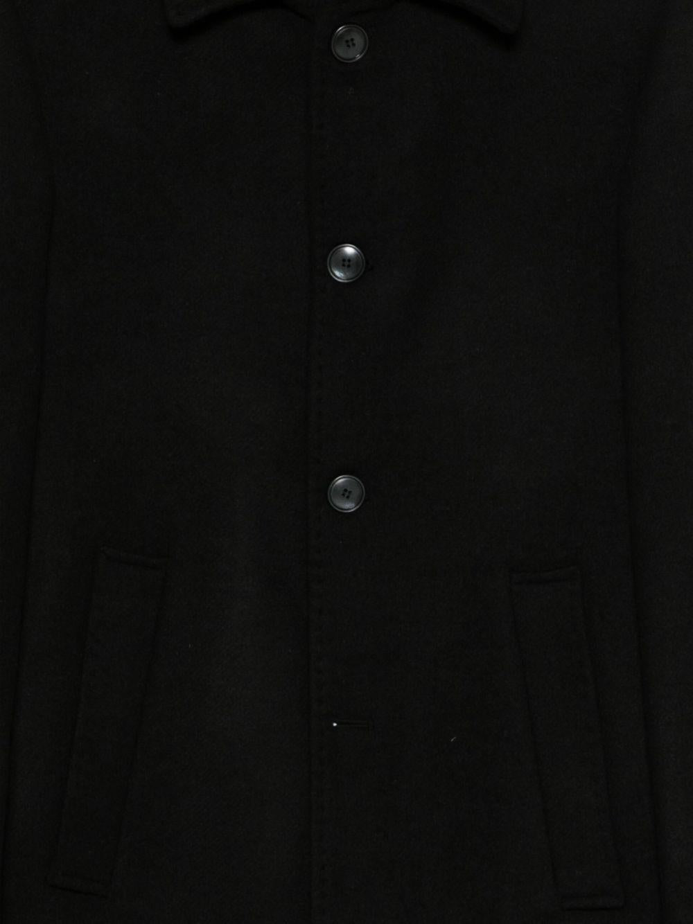 DANIELE ALESSANDRINI Cappotto nero misto lana 