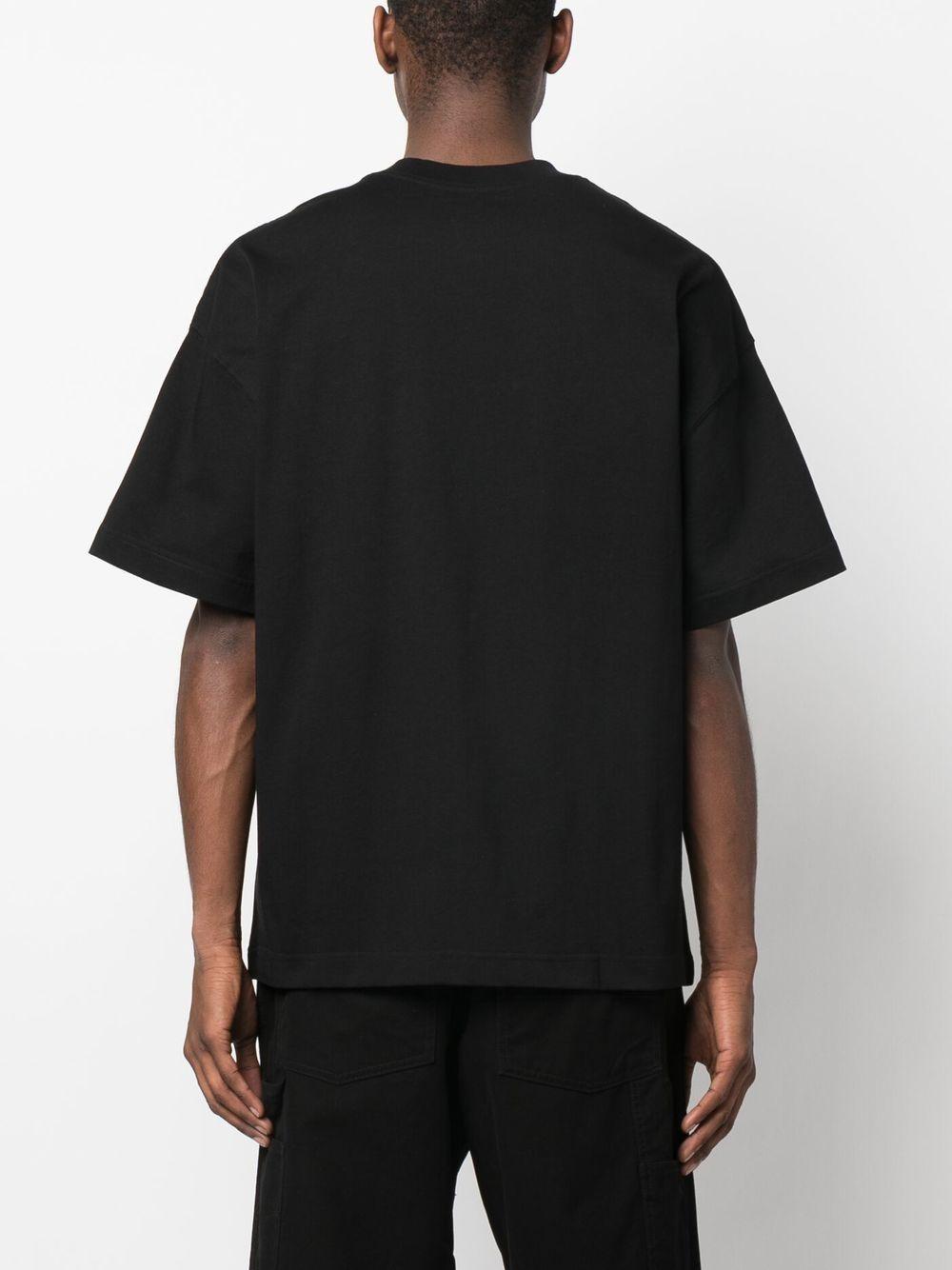 CARHARTT WIP T-shirt in cotone nero con logo 