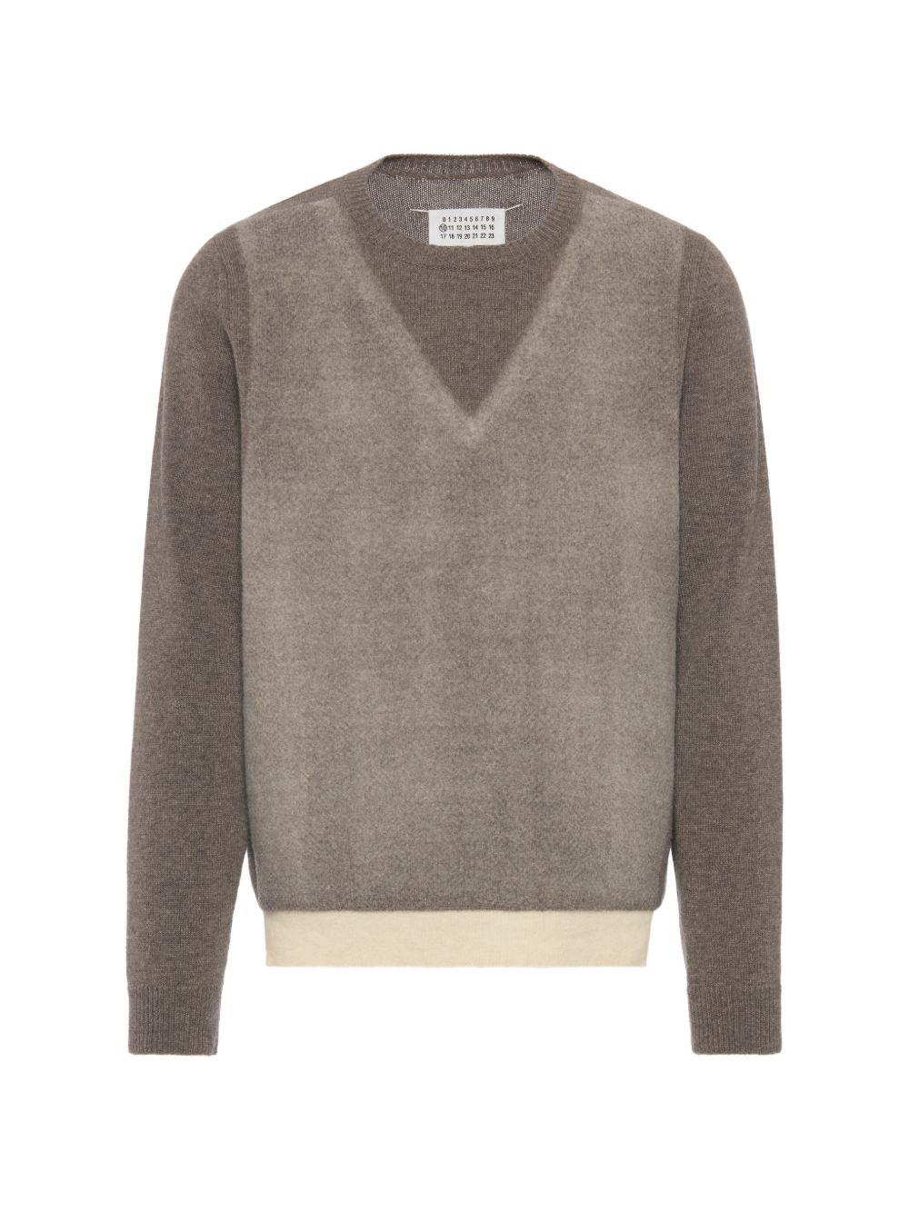 MAISON MARGIELA Maglione Fused Knit con effetto trompe-l'œil 