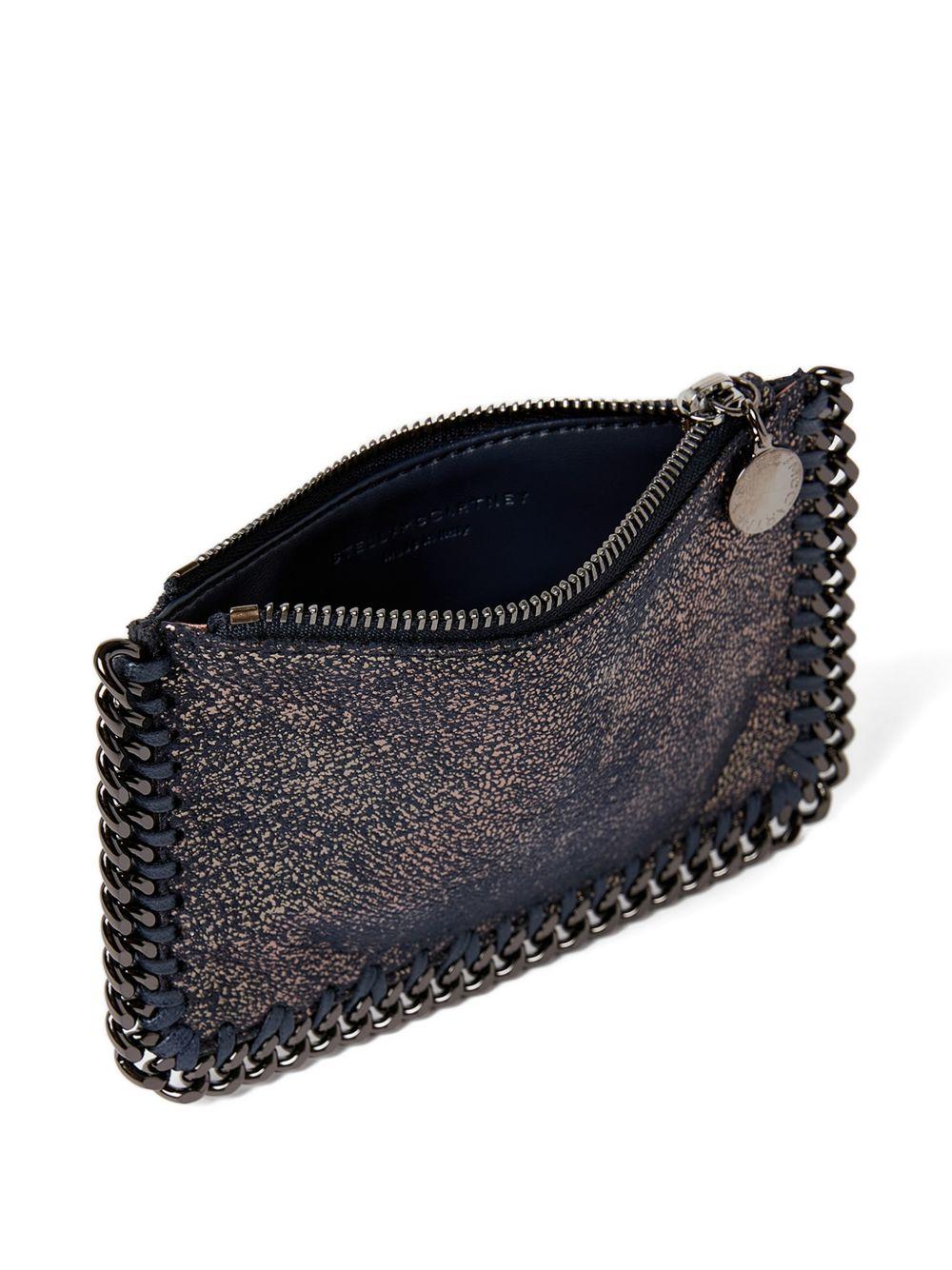 STELLA MCCARTNEY Portacarte Falabella in Eco Shiny Dotted Chamois 