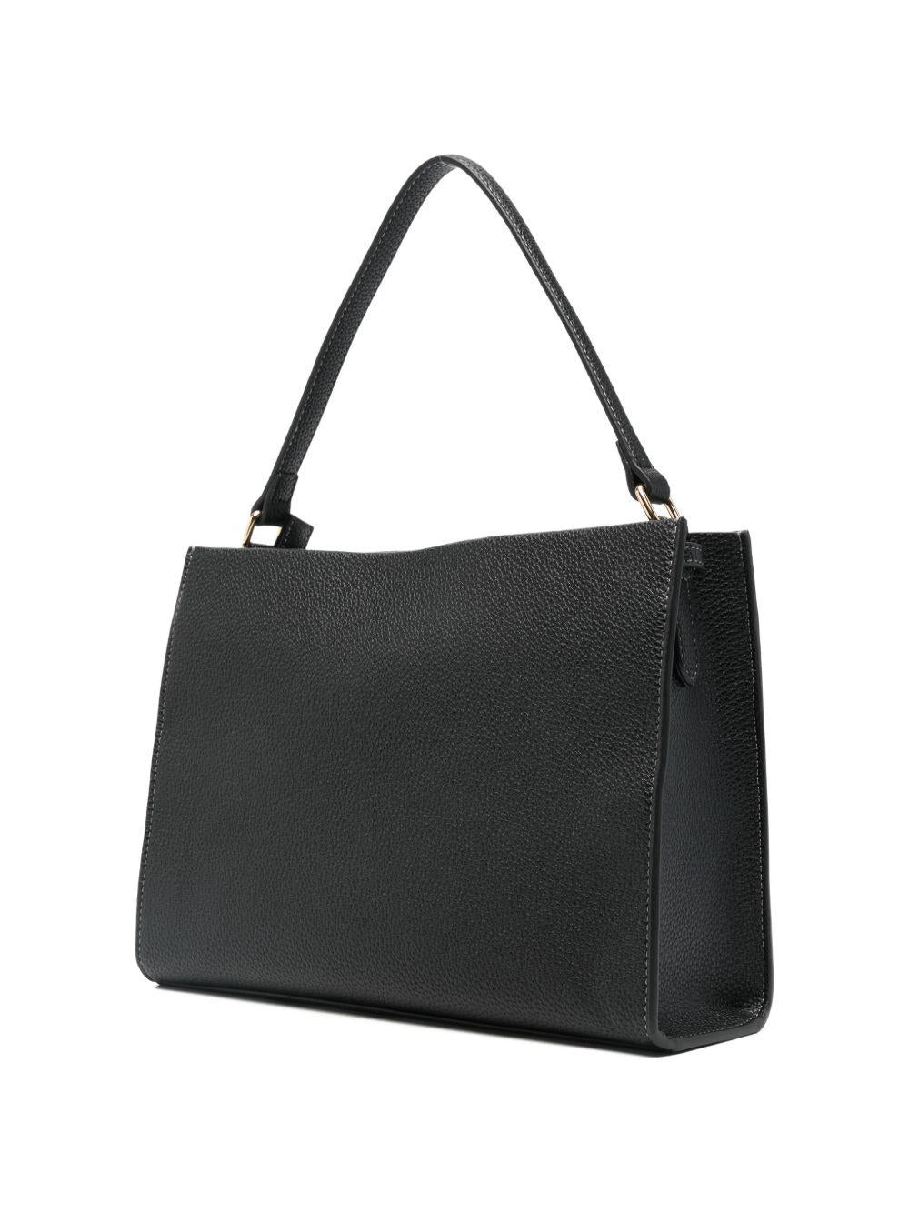 LOVE MOSCHINO Borsa a mano nera in ecopelle con tracolla 