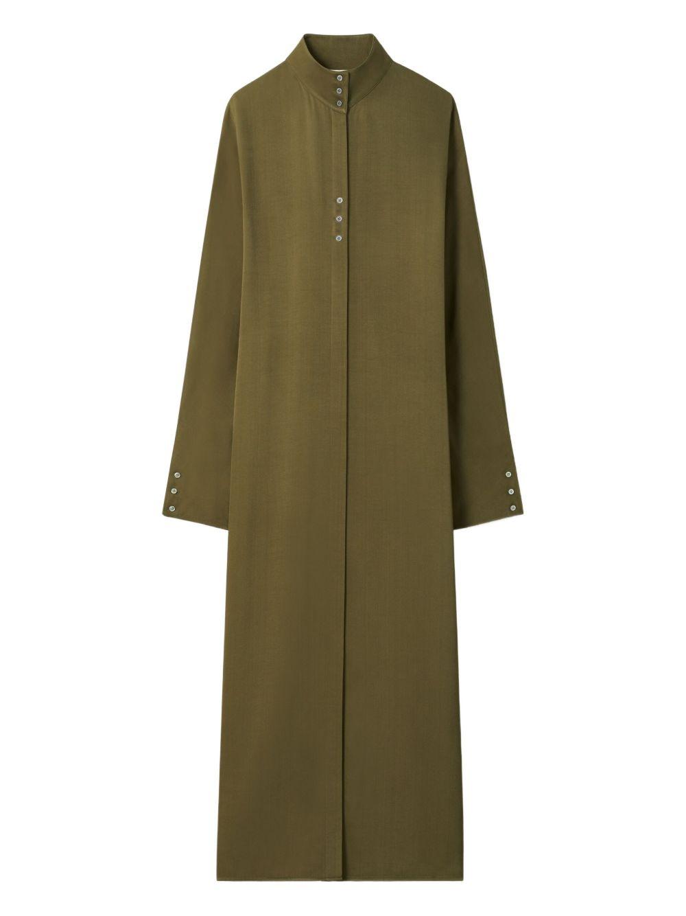 TORY BURCH Abito verde con chiusura a bottoni 