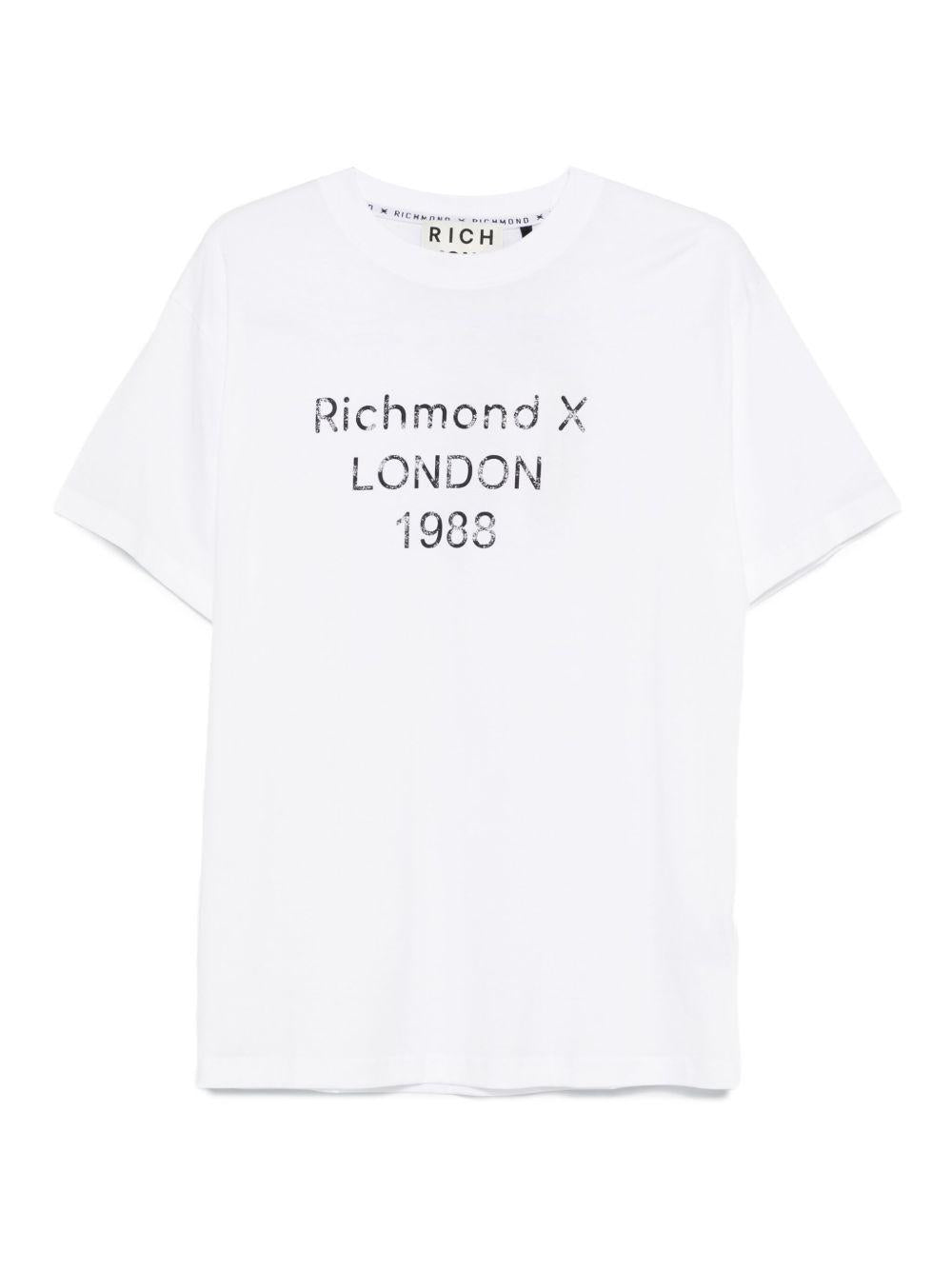 JOHN RICHMOND T-shirt girocollo con stampa 