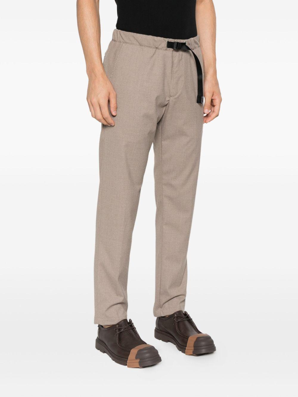 WHITE SAND Pantaloni con fibbia e coulisse 