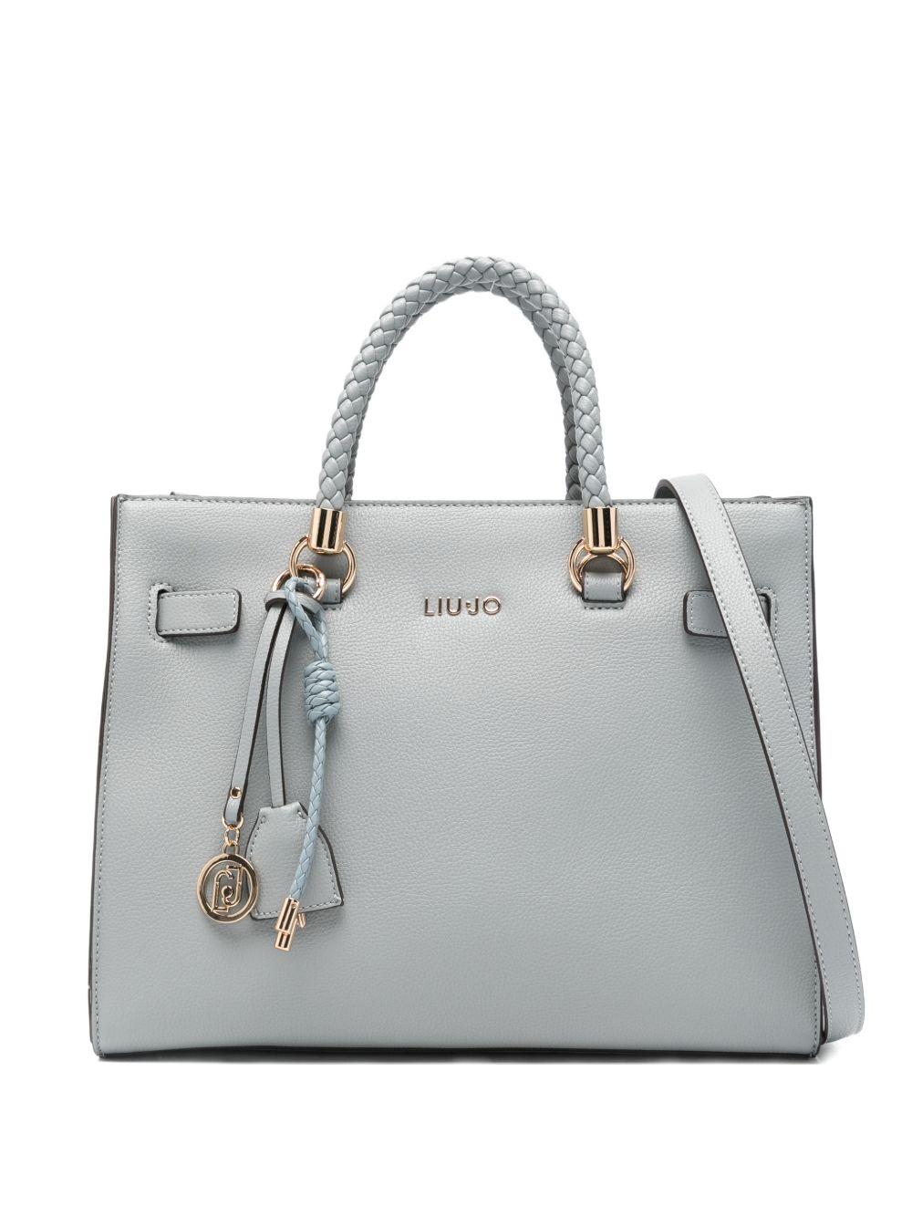 LIUJO Borsa Satchel media con charms 