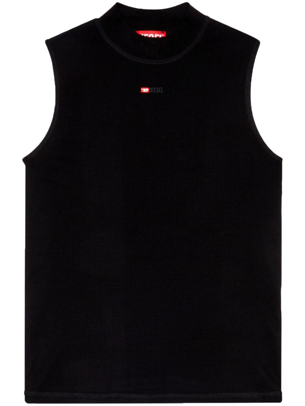 DIESEL Top T-Mokky nero 