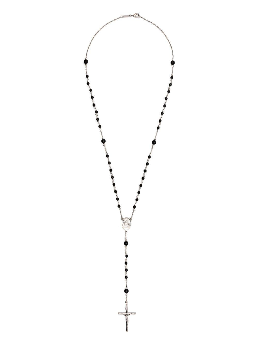 DOLCE e GABBANA Collana rosario con crocifisso 