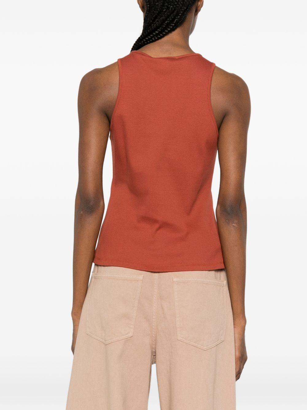 TWINSET T-shirt color mattone con charm 