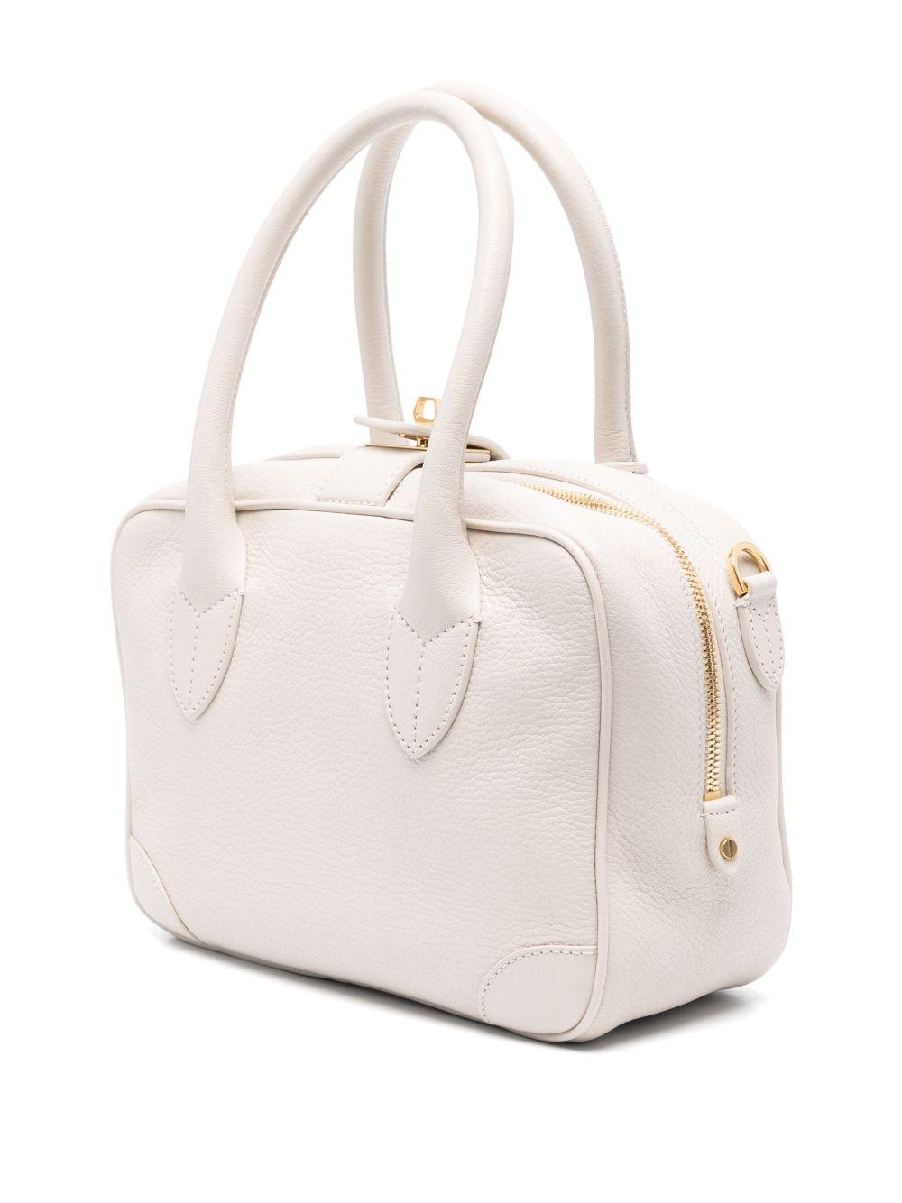 GOLDEN GOOSE Borsa tote 'Vita' in pelle avorio 