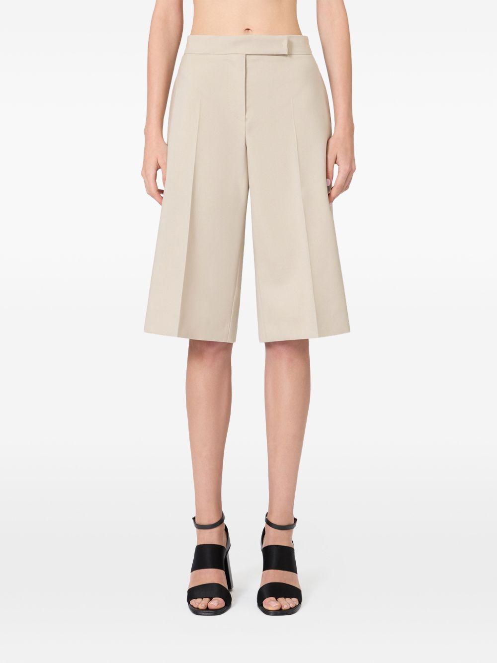 MAX MARA Bermuda Umile in lana beige 