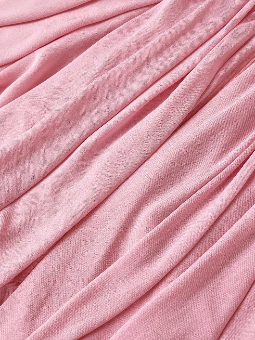 ZIMMERMANN Blusa rosa con maniche drappeggiate 