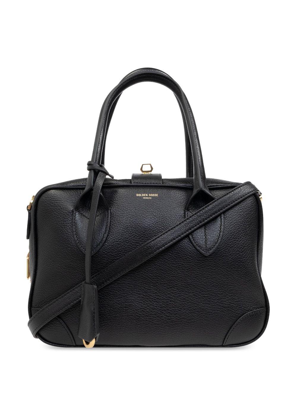 GOLDEN GOOSE Borsa tote in pelle nera 