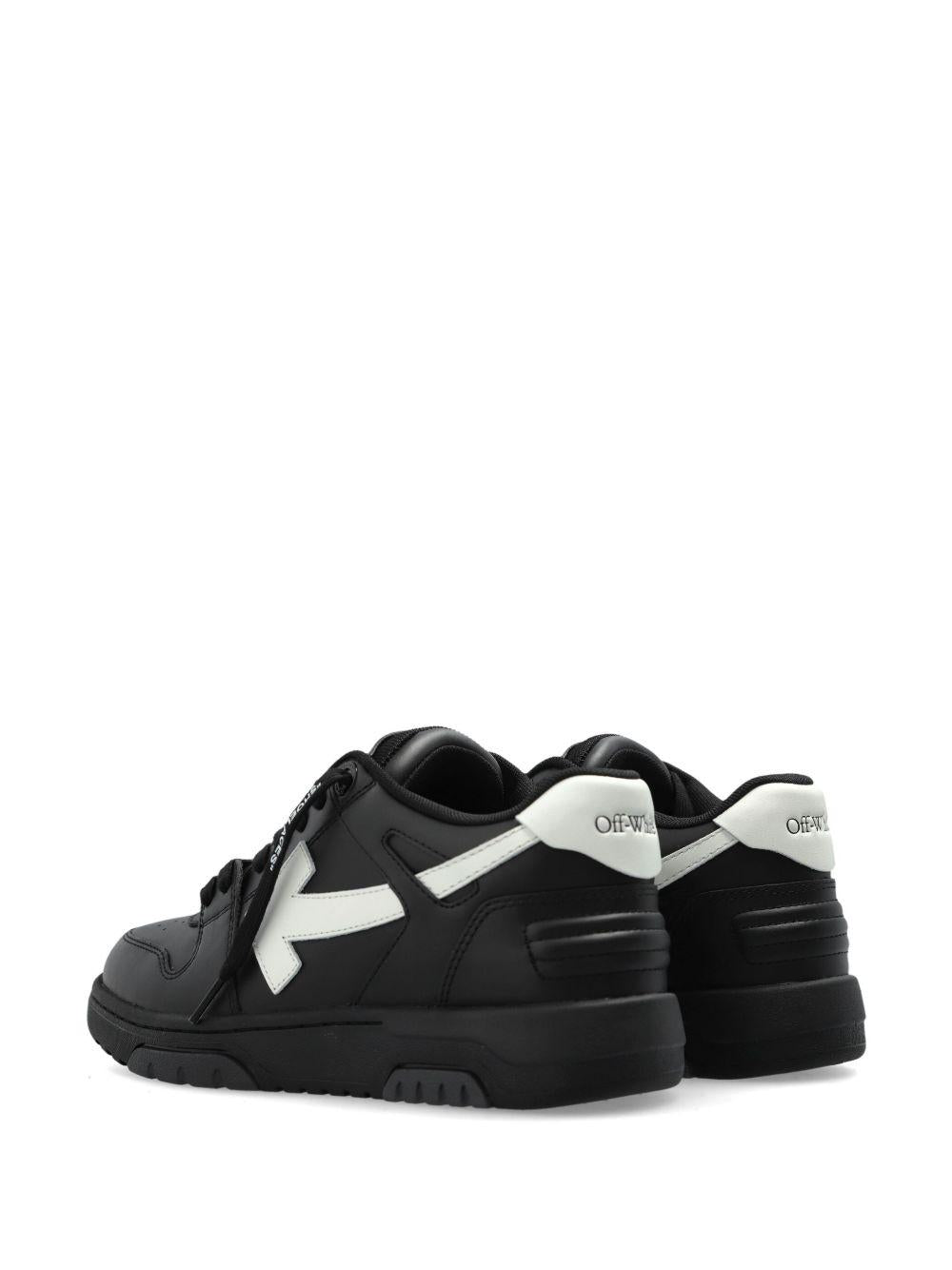 OFF WHITE Sneakers 'Out of Office' in pelle nera 