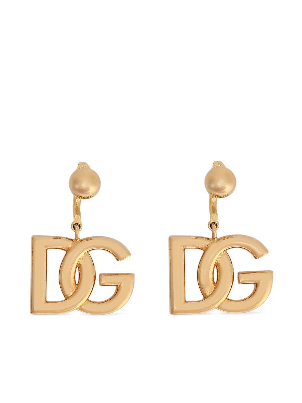 DOLCE e GABBANA Orecchini pendenti con logo 