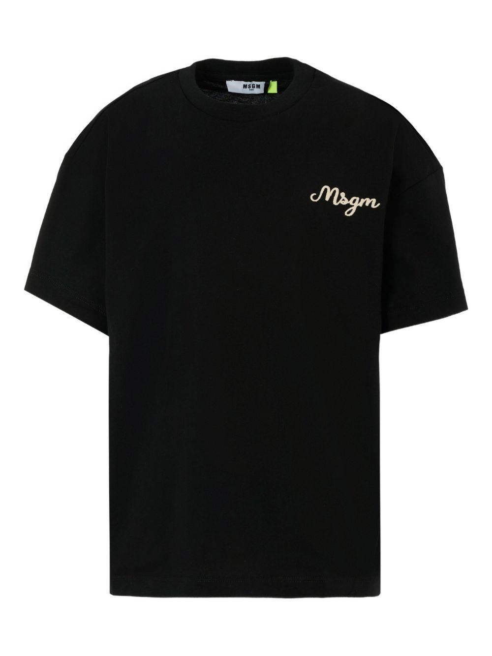 MSGM T-shirt in cotone con logo 