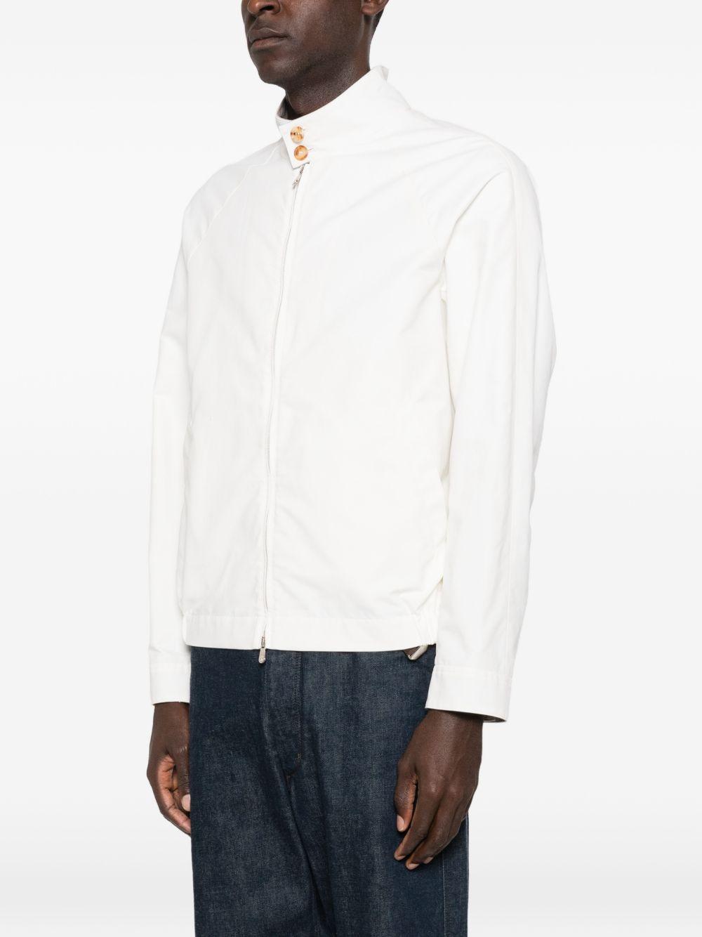 BRUNELLO CUCINELLI Giacca bianca con zip 