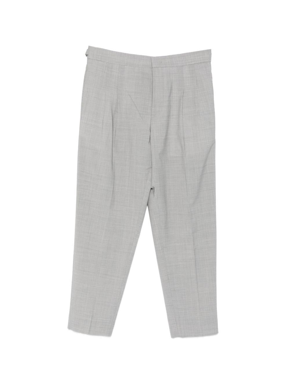 BE ABLE Pantaloni Roy in cotone grigio morbidi 