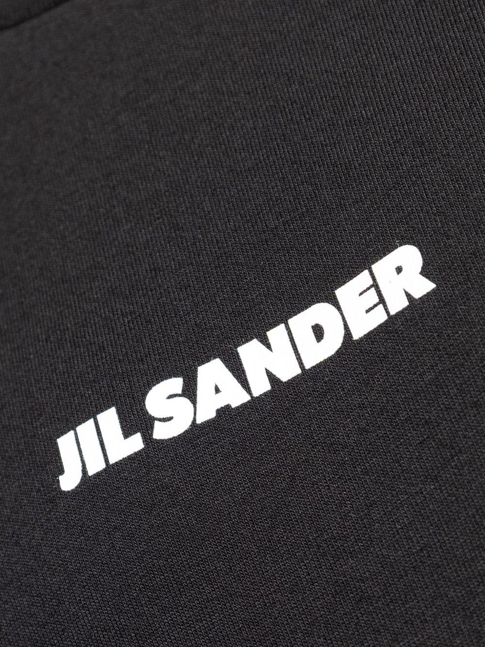 JIL SANDER T-shirt in cotone nero con logo 