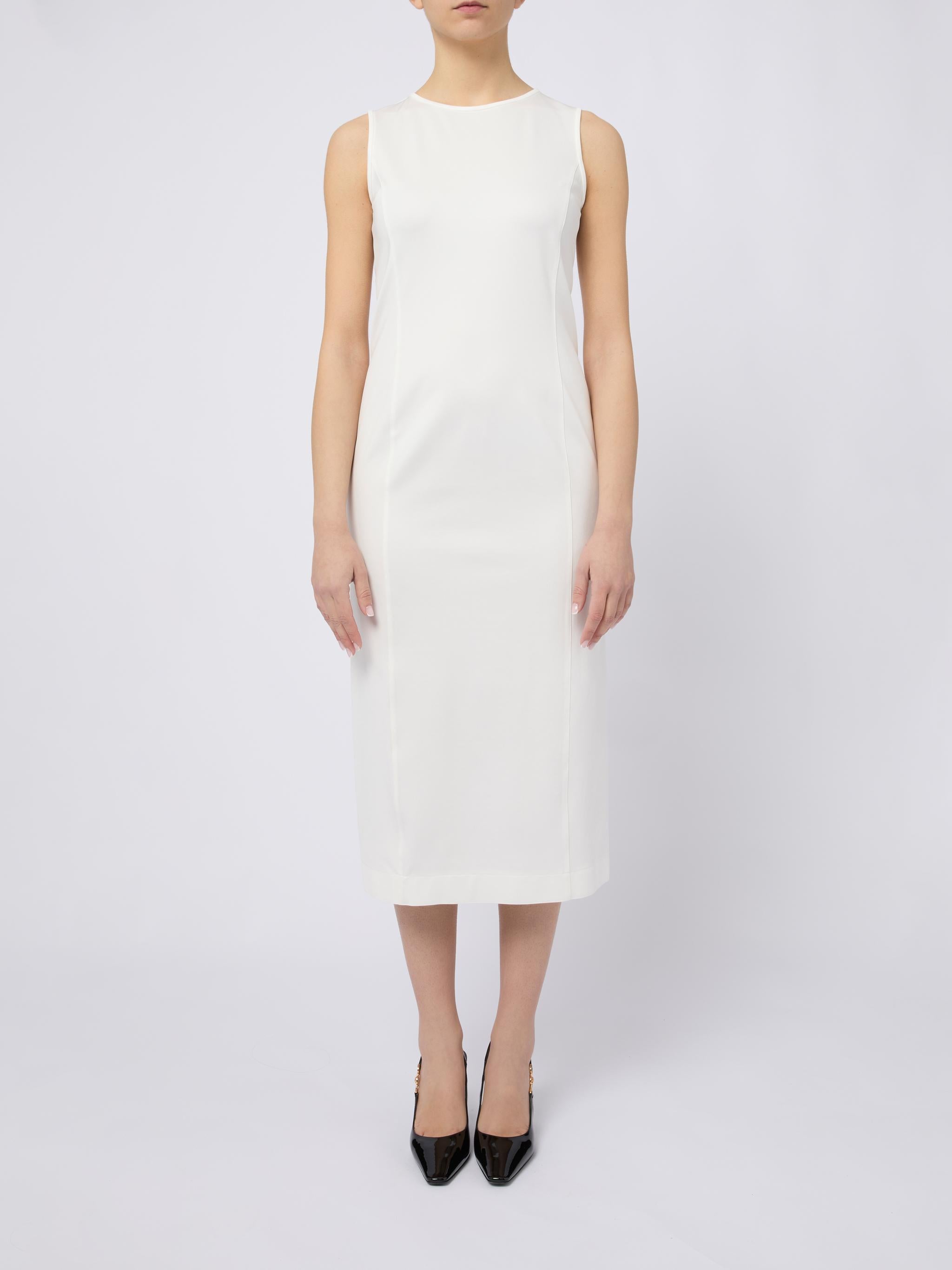 MAX MARA Abito elegante midi con dettagli raffinati bianco 