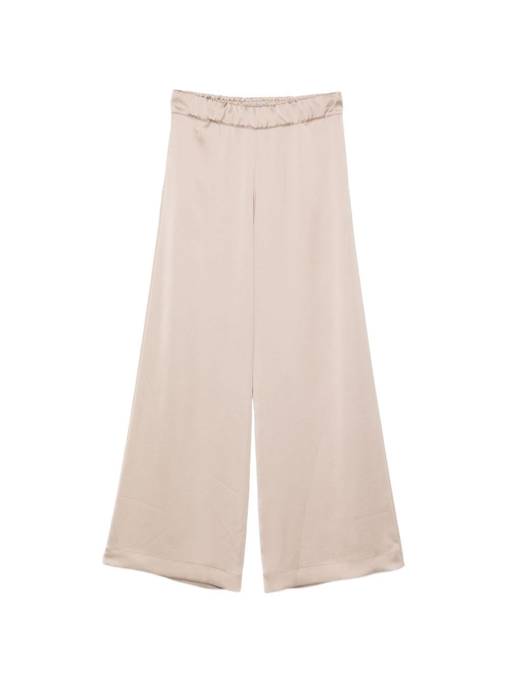 D EXTERIOR Pantaloni in simil raso beige 