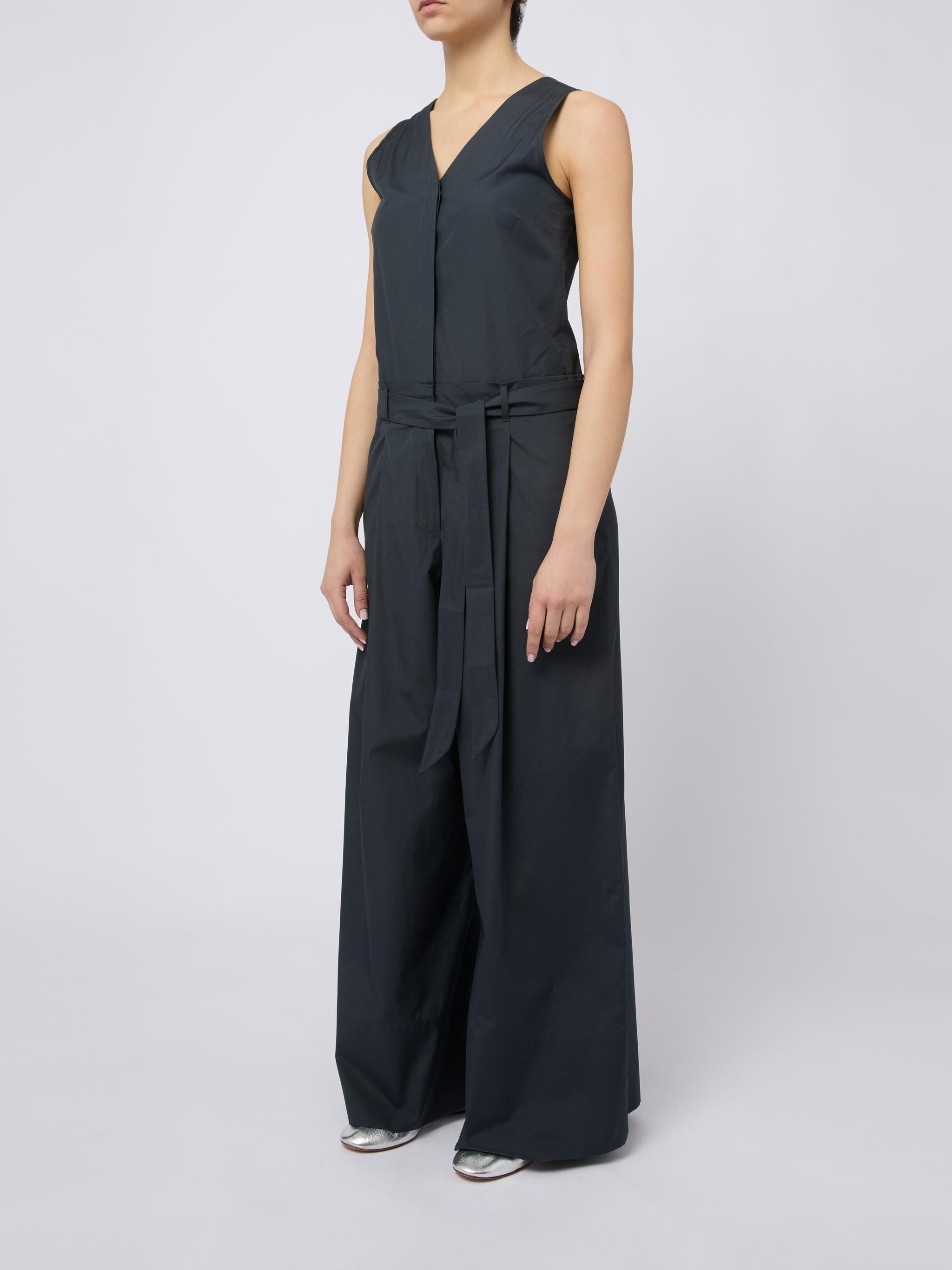 S MAX MARA Tuta lunga Centro con nastro in vita blu 