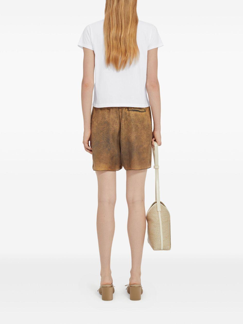 MM6 MAISON MARGIELA T-shirt in cotone bianco con logo 