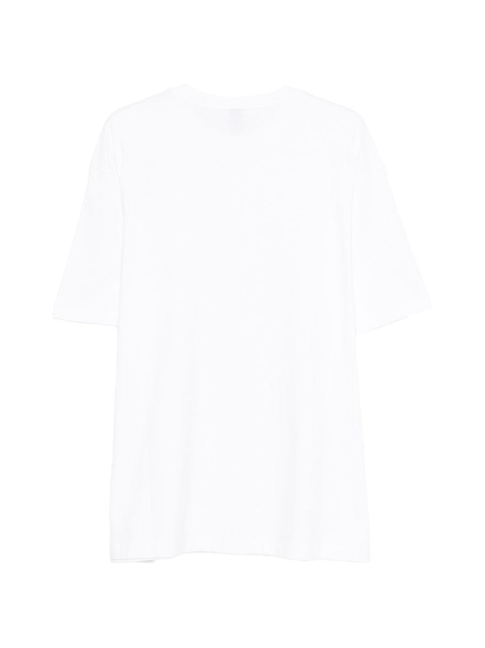 THE NORTH FACE T-shirt in cotone bianco con logo nero 