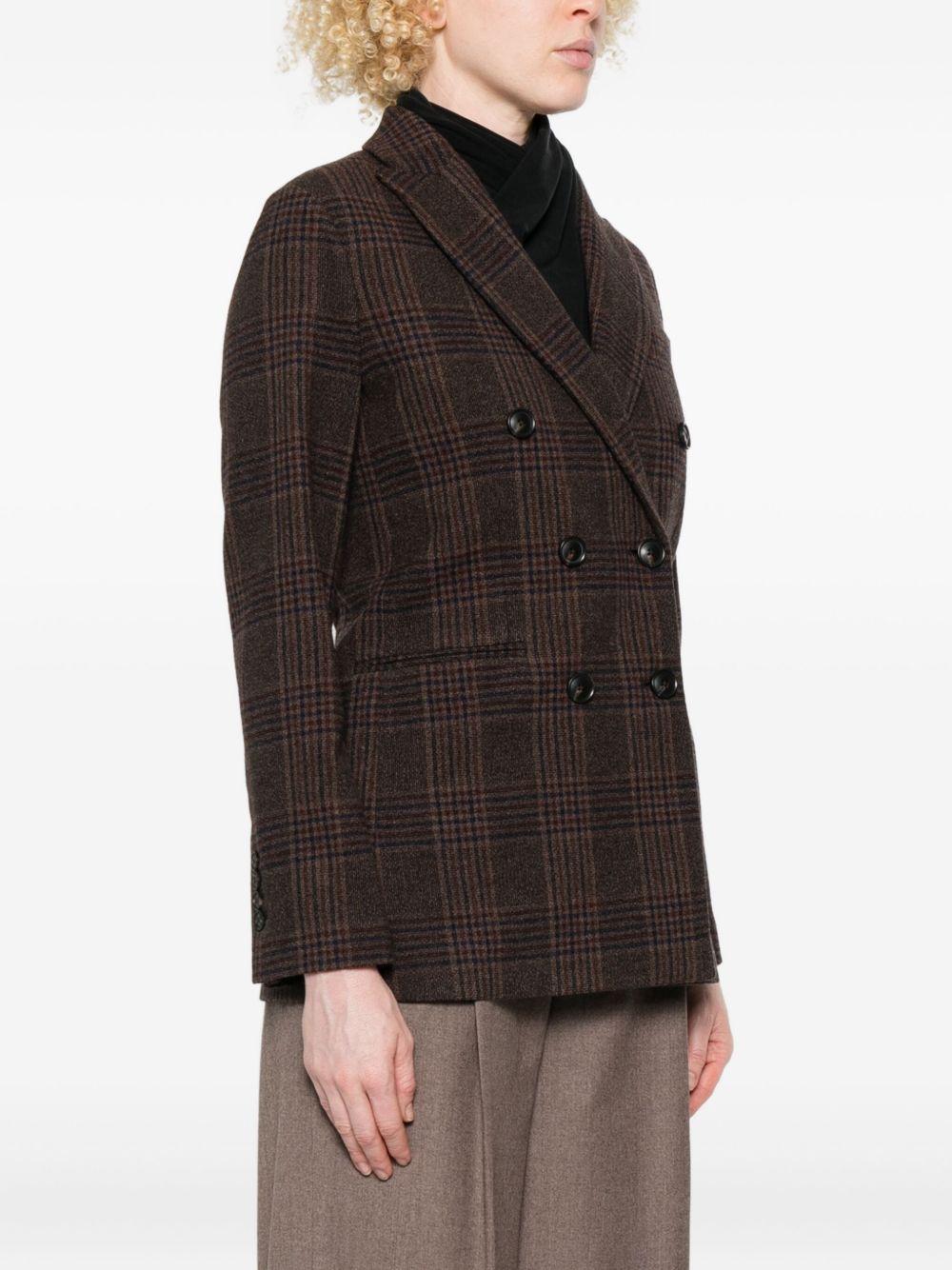 CIRCOLO 1901 Blazer marrone con motivo a quadri 