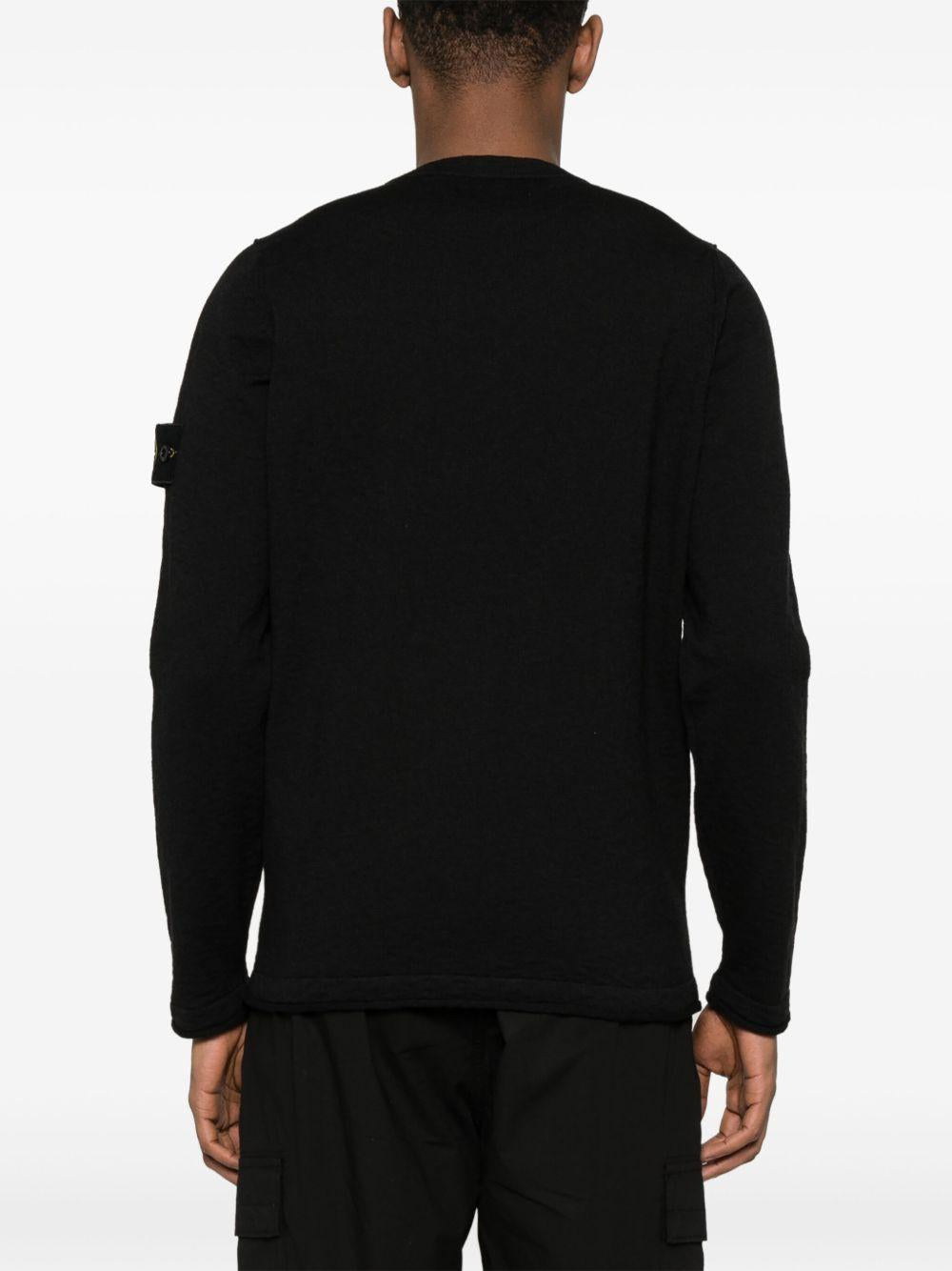 STONE ISLAND Maglia girocollo nera 