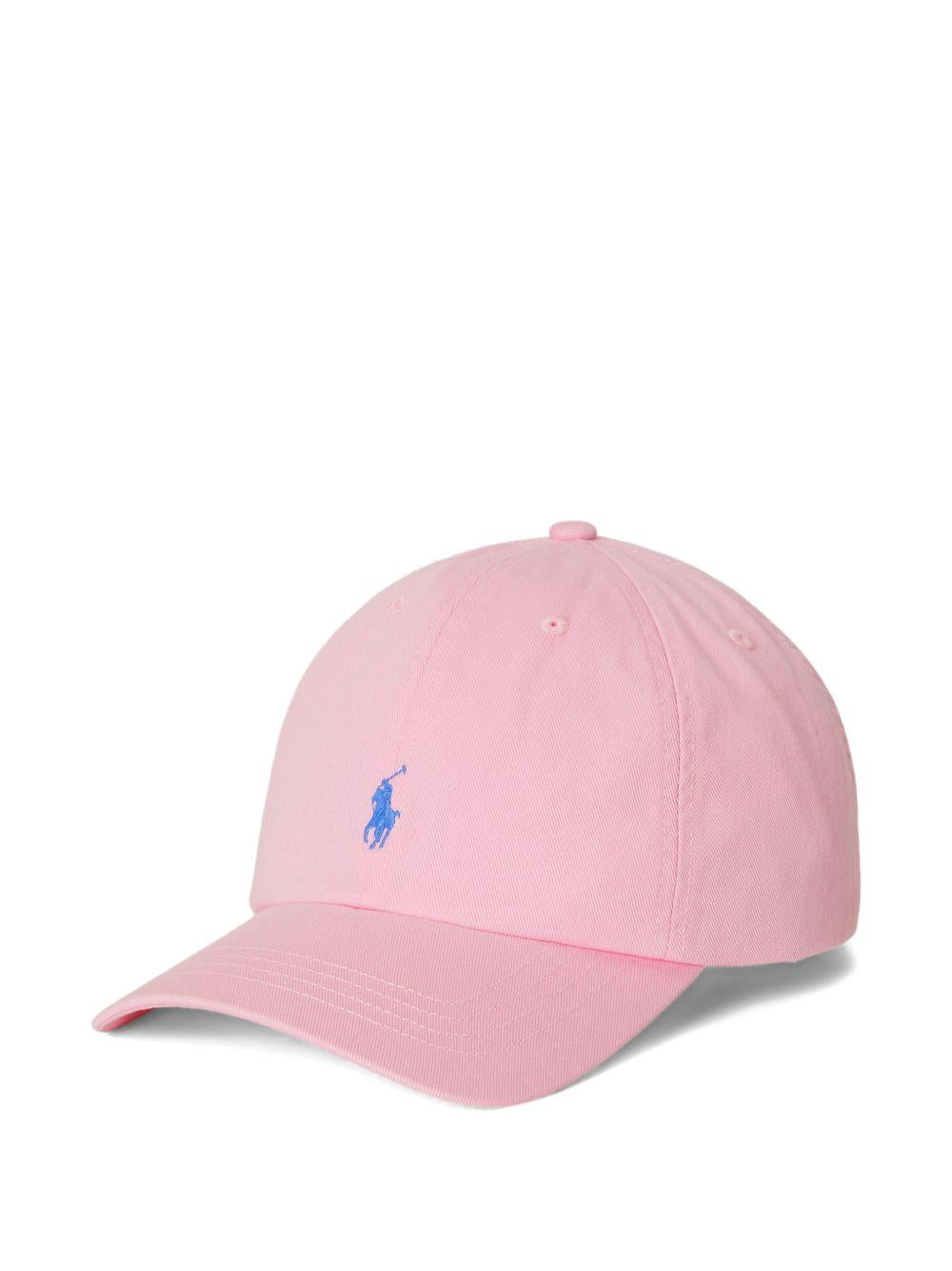POLO RALPH LAUREN Cappellino da baseball rosa con logo 