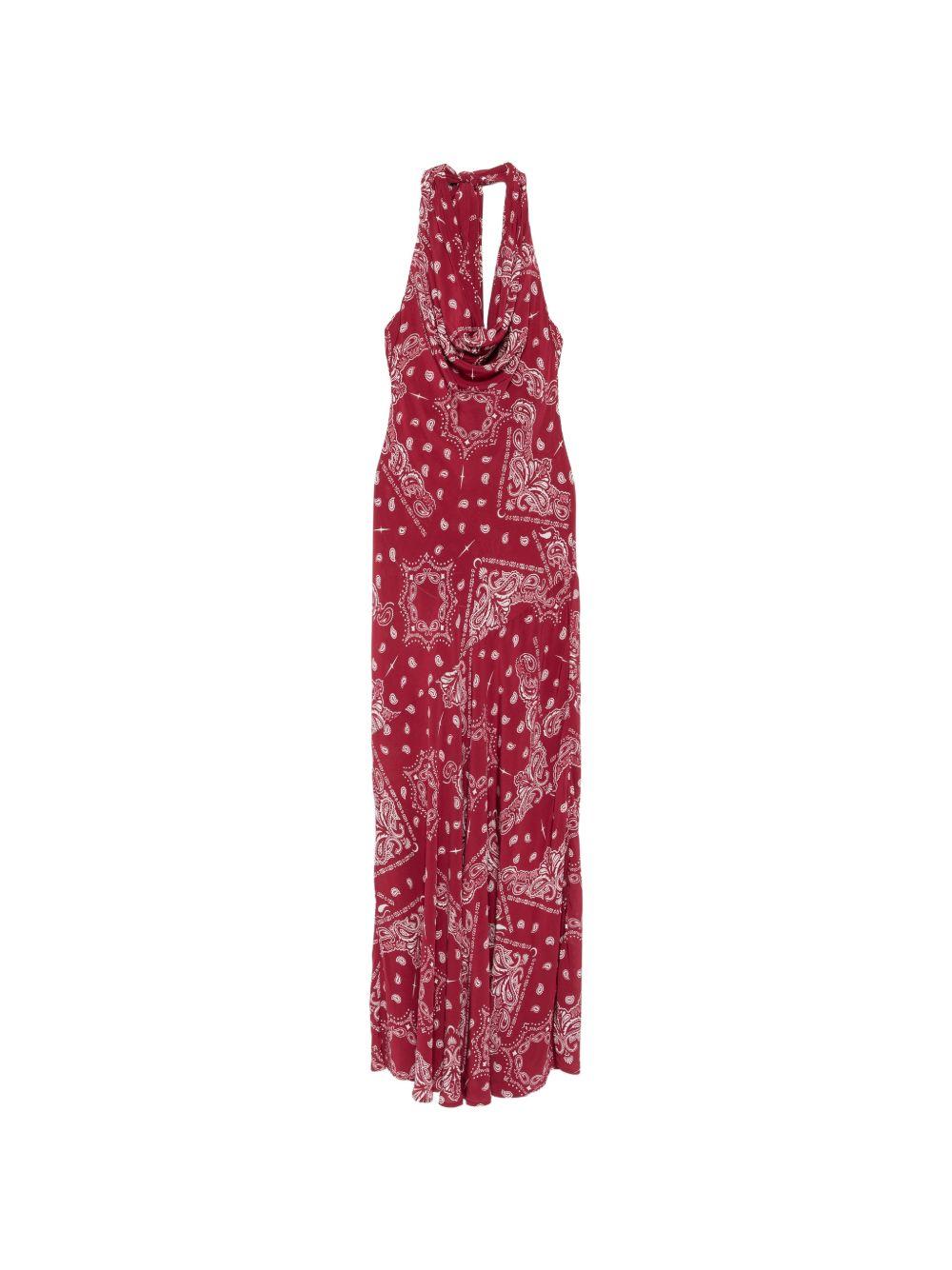 VENUJA Maxi abito Sierra con stampa bandana 